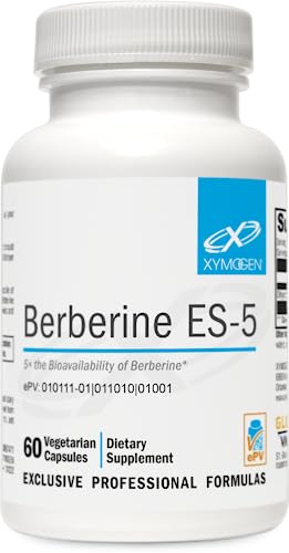XYMOGEN Berberine ES-5 - Dihydroberberine Berberine Supplement - 5X The Bioavailability of Berberine - Metabolic Support (60 Capsules)