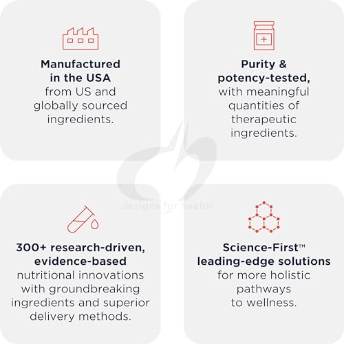 Designs for Health Performance Peptides - Supports Muscle Health, Healthy Aging & Body Composition - Plant-Based Peptide Muscle Recovery Supplements (120 Capsules)