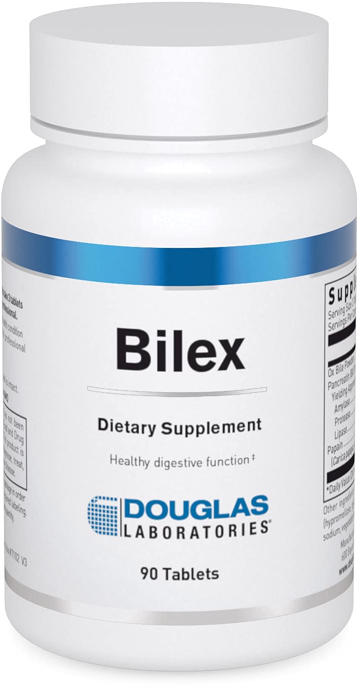 Douglas Laboratories Bilex - Digestive Enzyme Supplement - With Lipase, Papain, Amylase & Ox Bile Extract - Digestive Enzymes for Digestion* - 90 Tablets