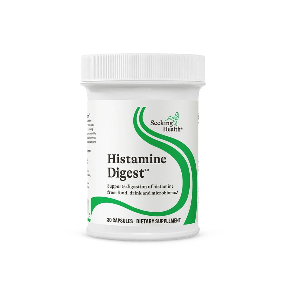 Seeking Health Histamine Digest - Formerly Histamine Block, DAO Enzyme Supplement for Histamine Food Intolerance, Supports Digestive Health, Upset Stomach, Vegetarian (30 Capsules)*
