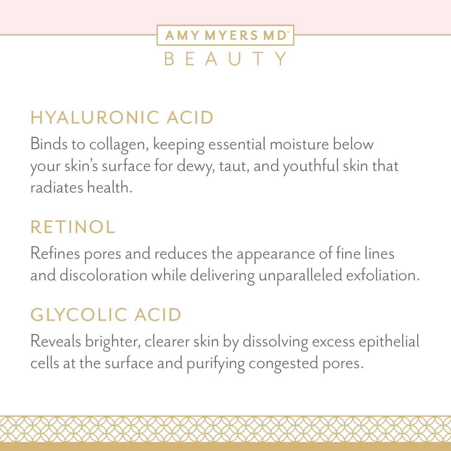 Amy Myers MD Age-Defying Hyaluronic Acid Serum - Brightening Facial Care Serum with Hyaluronic Acid - Moisturizing Facial Serum to Support Against Visible Wrinkles & Fine Lines - 1.35 fl oz