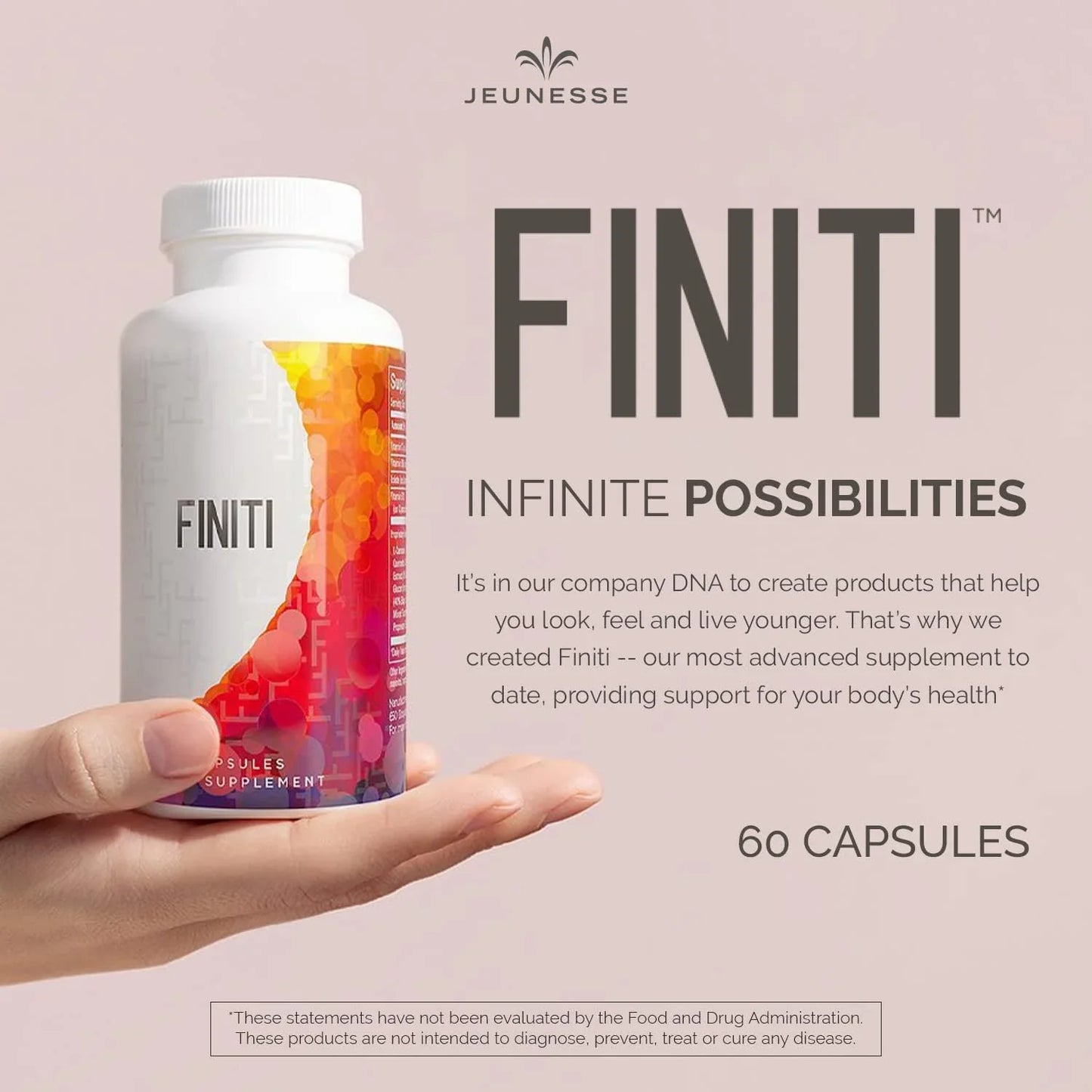 Jeunesse Finiti Anti-Agining DNA Protection Telomeres Repair Dietary Supplement