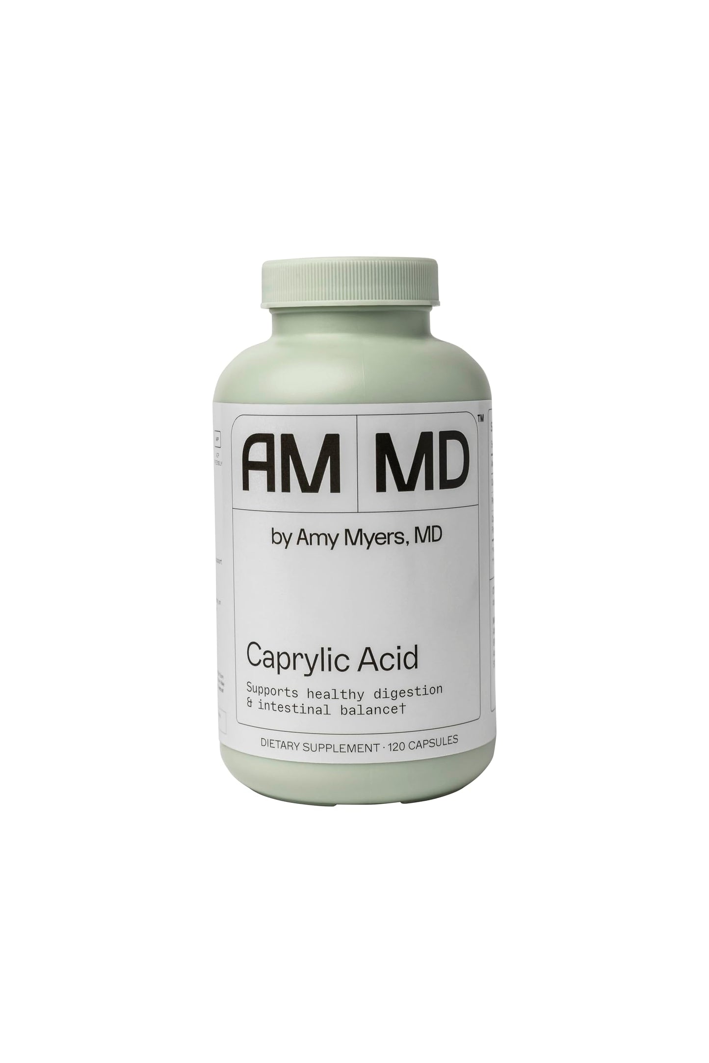 Dr Amy Myers Caprylic Acid Capsules 800 mg - Provides Optimal Support for Healthy Balance - Gradual Release, Best Buffered Formula to Support a Healthy Gut and Probiotic - 120 Vegan Capsule