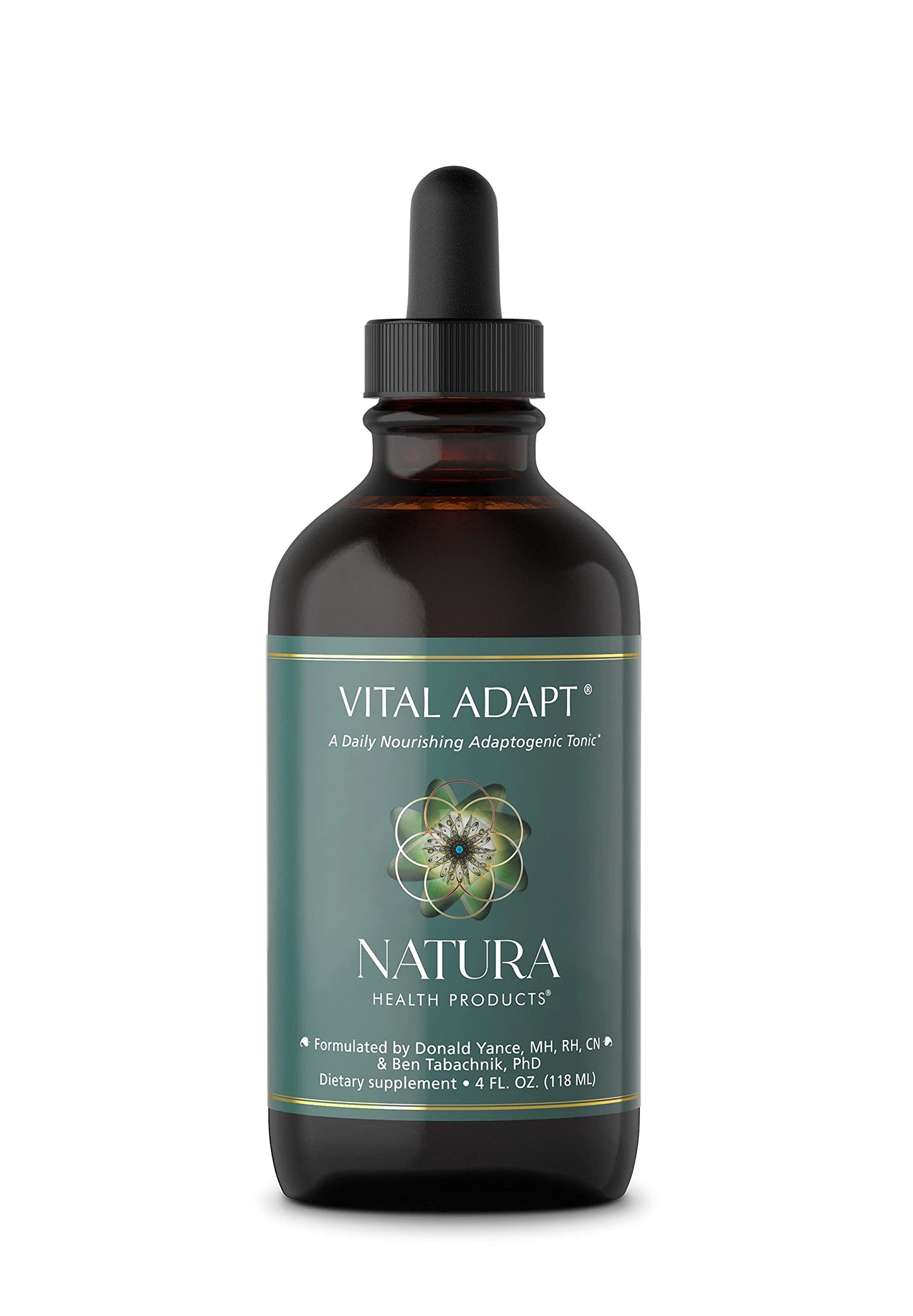 Natura Health Products Vital Adapt Supplement - Daily Nourishing Adaptogenic Tonic for Endocrine Function Support - Featuring Rhodiola, Ashwagandha, Cordyceps, Reishi (4 Fluid oz)