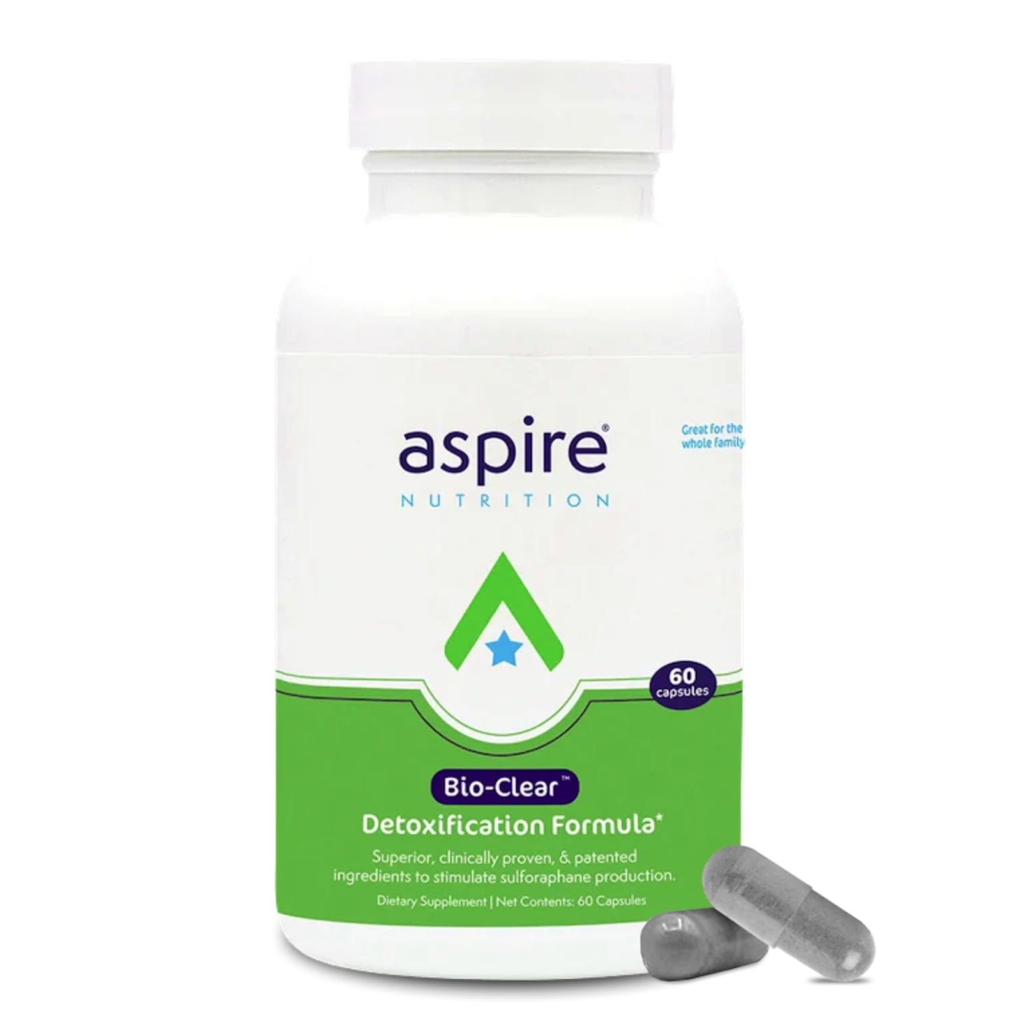Aspire Nutrition Bio-Clear Detoxification Capsule - 60 Capsules - Up to 2-Month Supply
