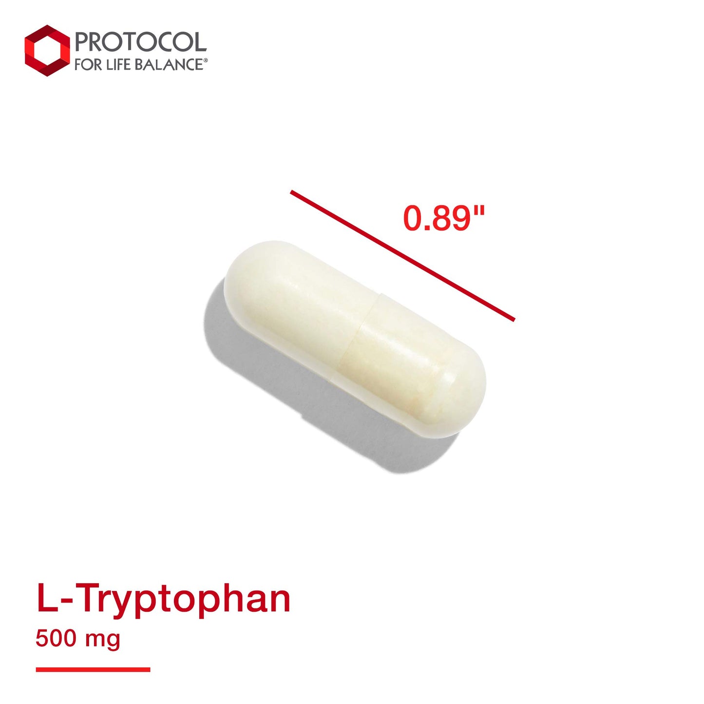 Protocol For Life Balance - L-Tryptophan 500 mg - 120 Veg Capsules