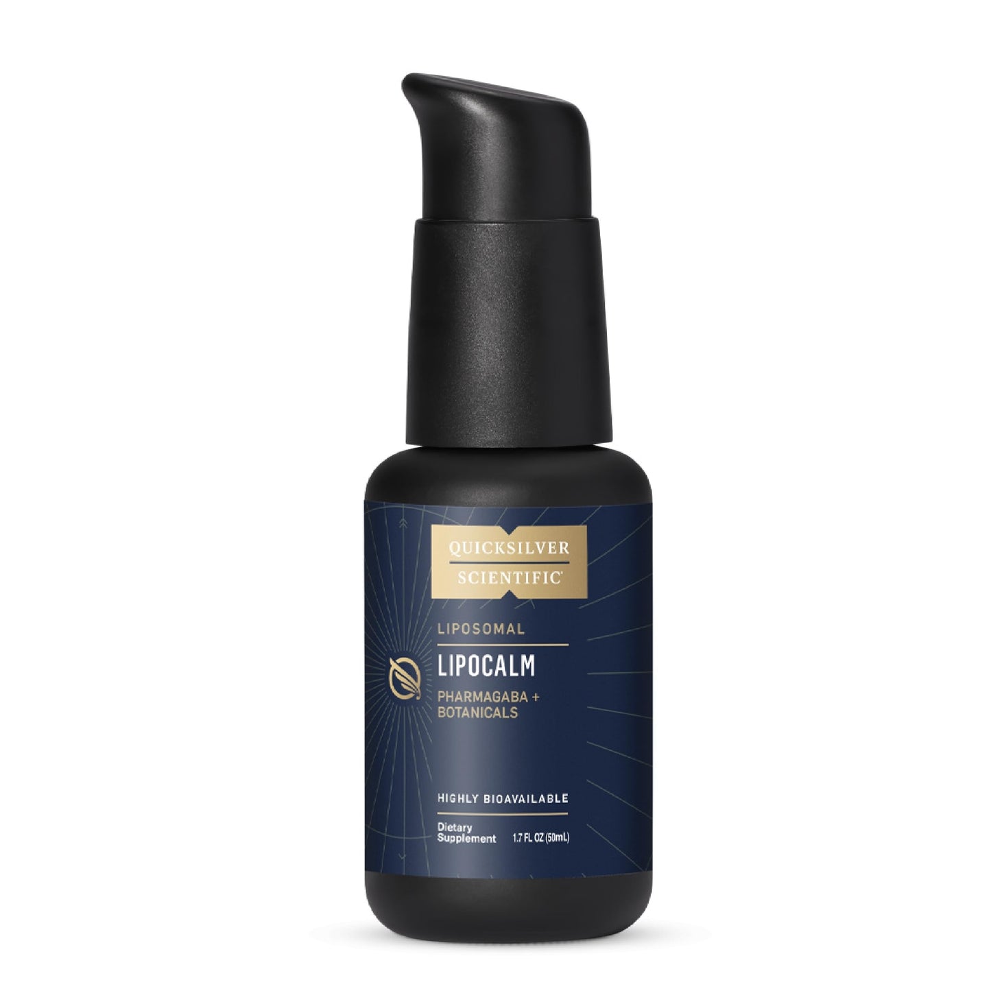 Quicksilver Scientific LipoCalm - Liposomal GABA with Herbs for Relaxation Support - Chamomile, Passionflower Herb & Skullcap Supplement for Peace of Mind & Sleep Calm Support (1.7oz / 50ml)