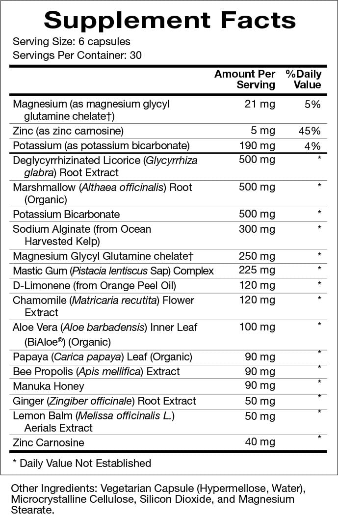 Natura Health Products Digest Mend Supplement - Encourages Healthy gastric microboime* - Featuring Deglycyrrhizinated Licorice (DGL), Aloe Vera, Marshmallow, Mastic Gum, & Chamomile (180 Capsules)