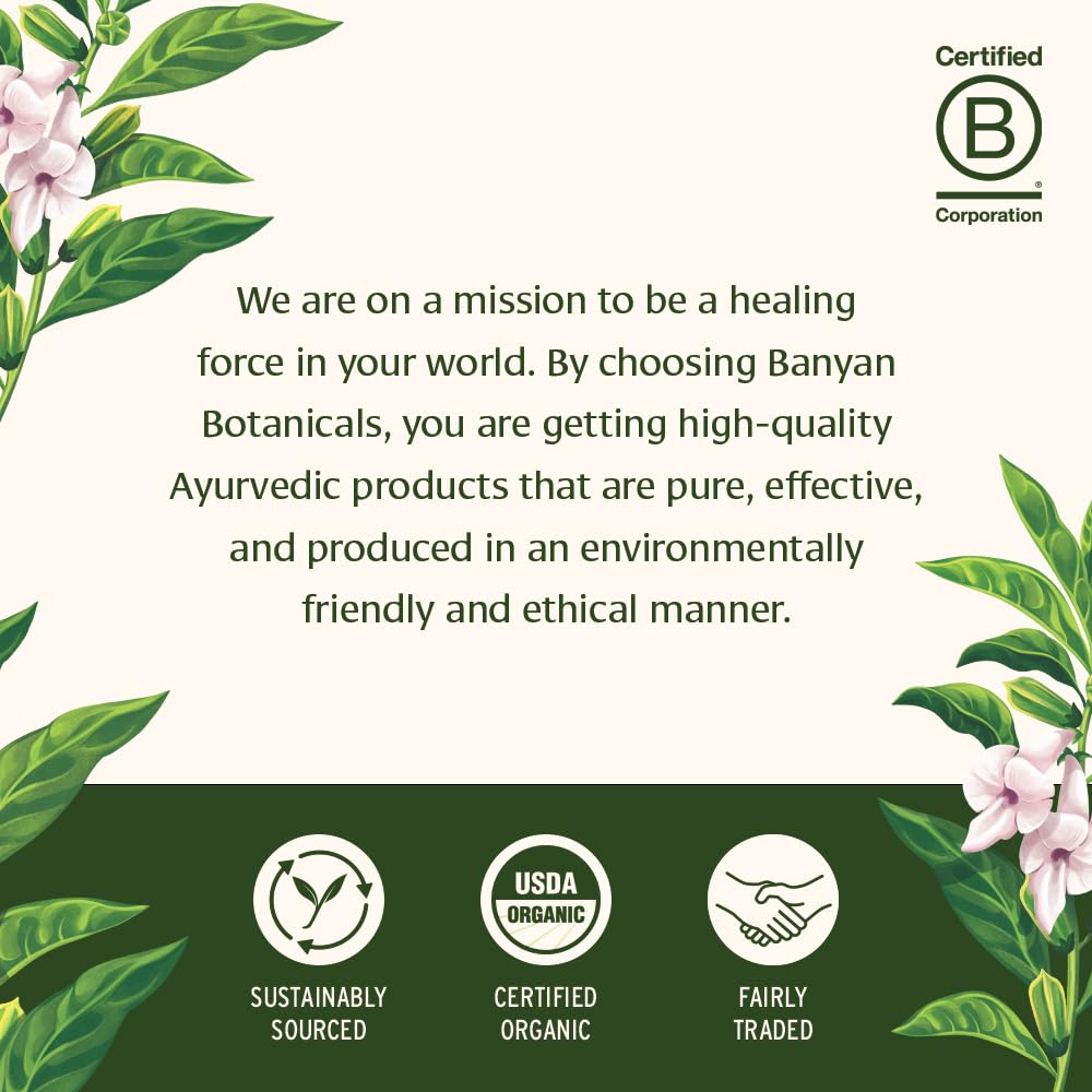 Banyan Botanicals Triphala Tablets - Organic Triphala with Amla, Haritaki & Bibhitaki – for Digestion, Elimination & Healthy Gut Microbiome* – 180 Tablets – Non-GMO Sustainably Sourced Vegan