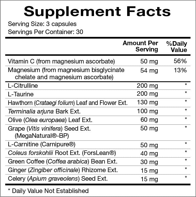 Natura Health Products Cardio Tonic-BP Supplement - Strengthens & Regulates The Cardiovascular System* - Featuring L-Citrulline, Hawthorn Leaf and Flower, Arjuna, & MegaNatural®-BP (90 Capsules)