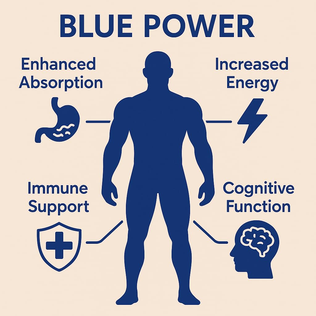 Sante Medi Blue Power - Methylene Blue (USP Grade) Pharma Grade - 60 Capsules