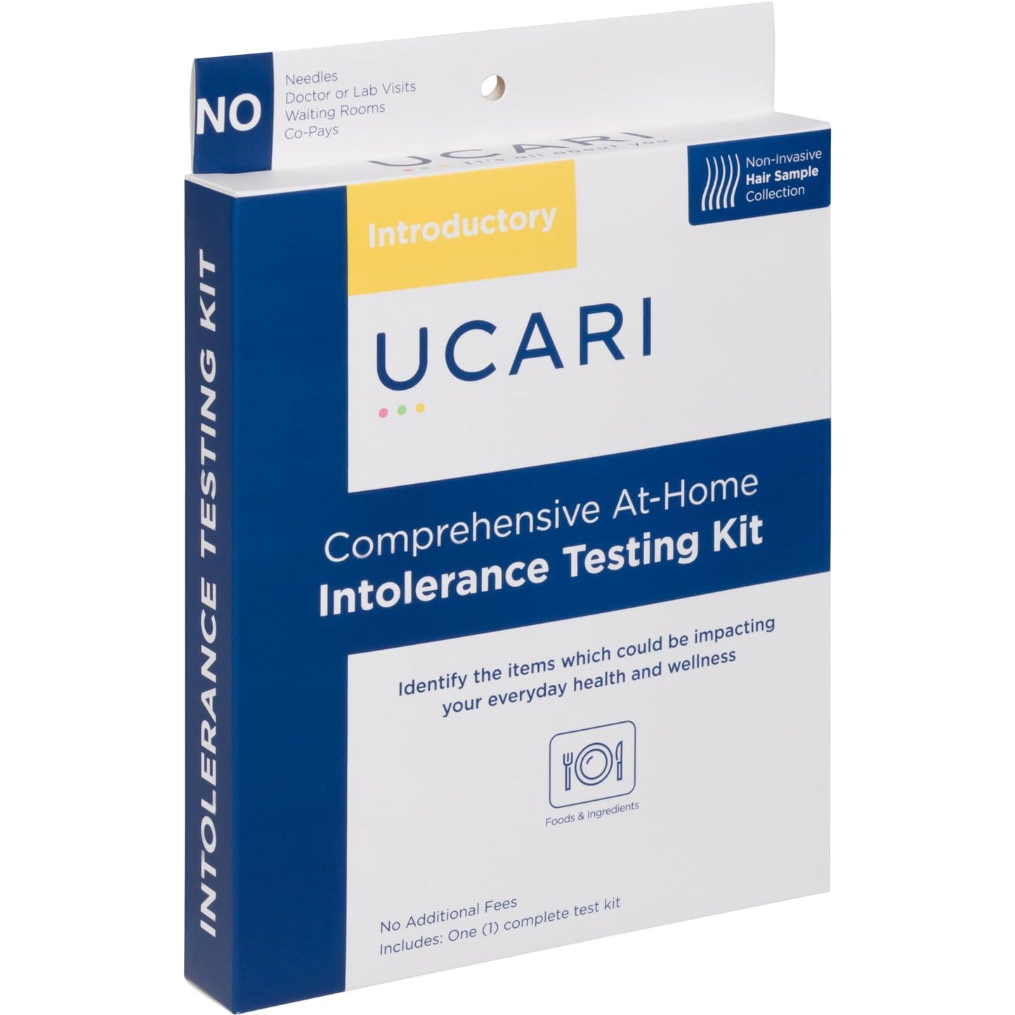 UCARI Sensitivity Test for Humans | Screens for 630+ Intolerances | Food & Ingredients Analysis | Non Invasive Home Test Hair Sample Method | Results in 48 Hours | Adults & Kids