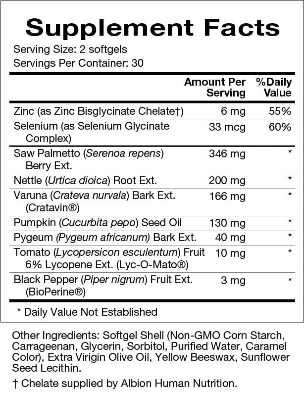 Natura Health Products Serenoa Supreme Supplement - Supports Healthy Prostate Function and Normal Urinary Flow in Men- Featuring Saw Palmento, Nettle, Cratavin, Pumpkin Seed Oil (60 Softgels)