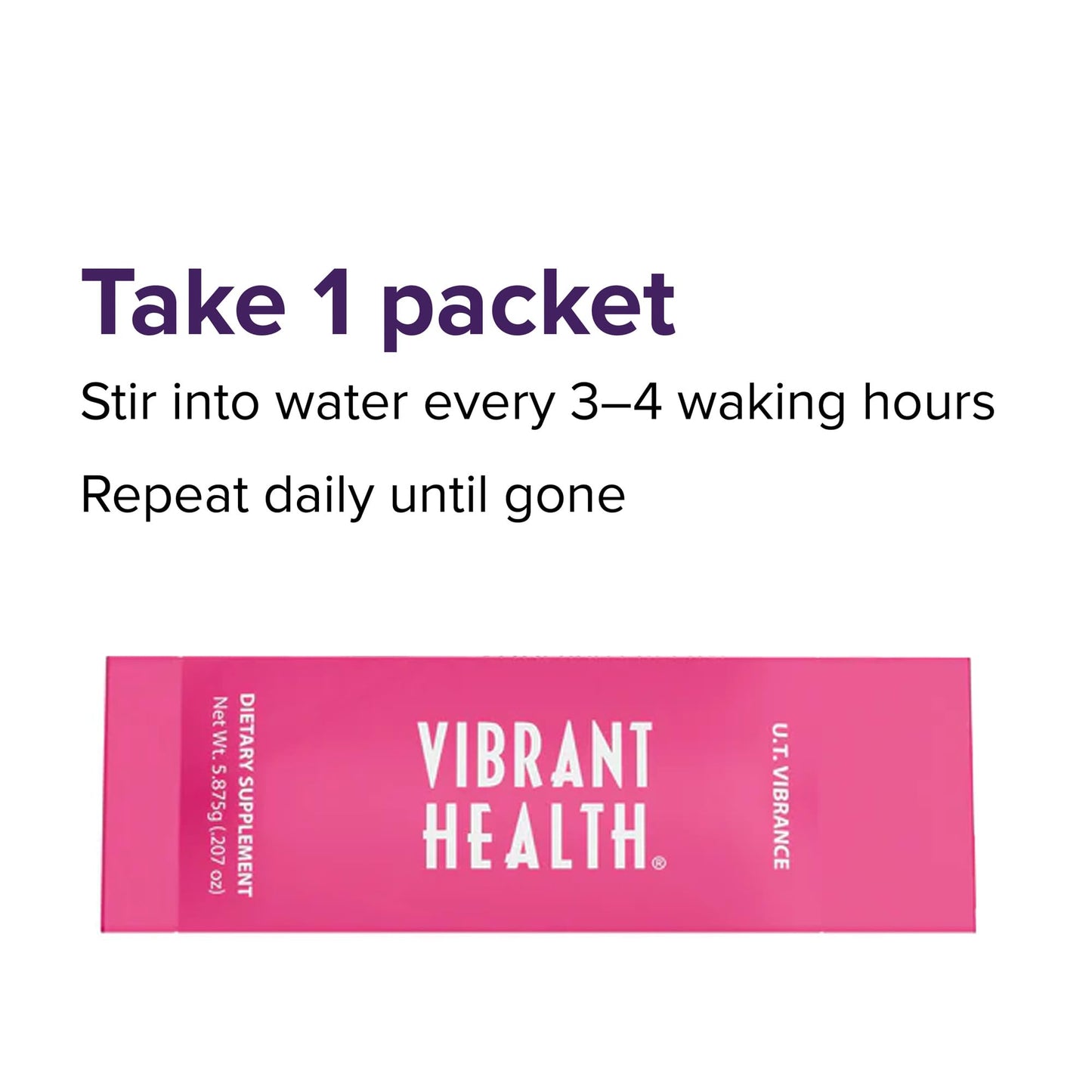 Vibrant Health, U.T. Vibrance Stick Packs, Crisis Intervention for Urinary Tract Health, 10 Servings