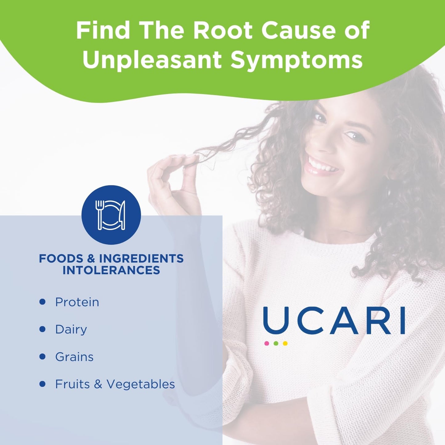 UCARI Sensitivity Test for Humans | Screens for 630+ Intolerances | Food & Ingredients Analysis | Non Invasive Home Test Hair Sample Method | Results in 48 Hours | Adults & Kids