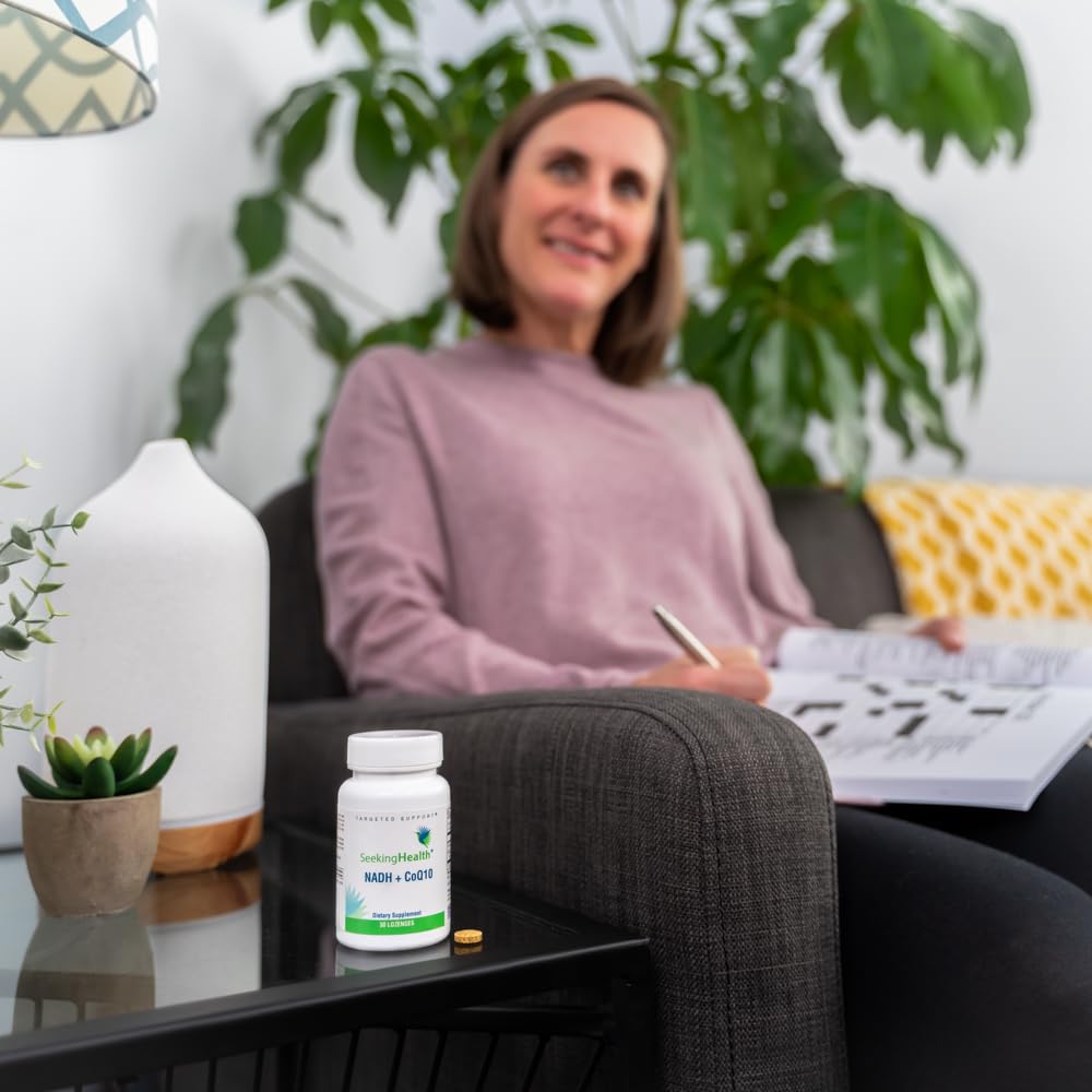 Seeking Health Energy Nutrients - Formerly NADH + CoQ10, 25 mg NADH + 25 mg CoQ10 to Support Natural Energy and Healthy Aging, Antioxidant Support, Memory and Focus Support (30 lozenges)*