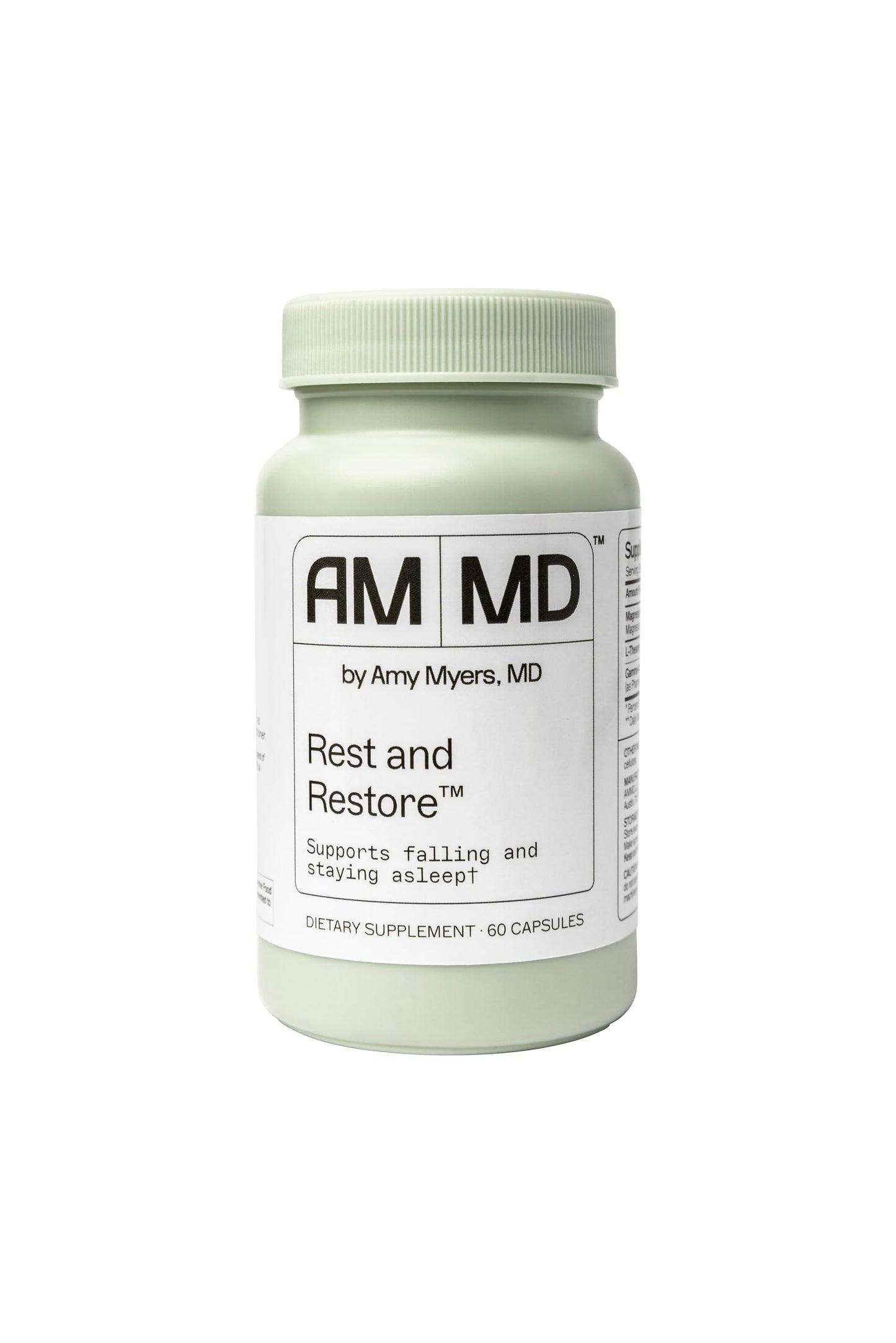 Rest and Restore by Dr. Amy Myers for Restful Sleep – Supports a Healthy Night’s Sleep, Helps Maintain a Regular Sleep Cycle – Dietary Supplement 60 Capsules
