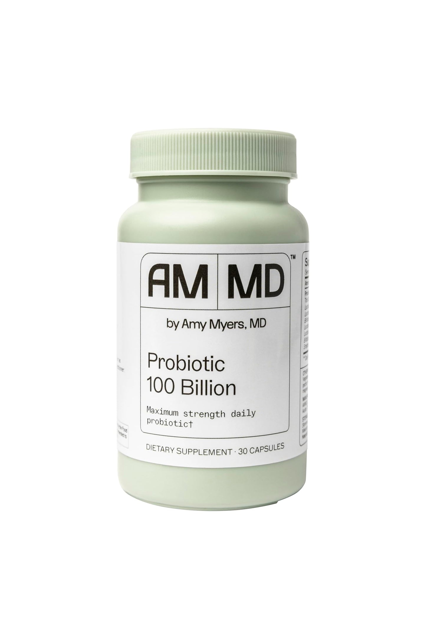 Dr. Amy Myers Best Probiotics 100 Billion CFU Per Capsule - for Women & Men - Powerful Combination of Doctor Approved Strains - Supports Healthy Digestion and Gut Microbiome - One Month Supply