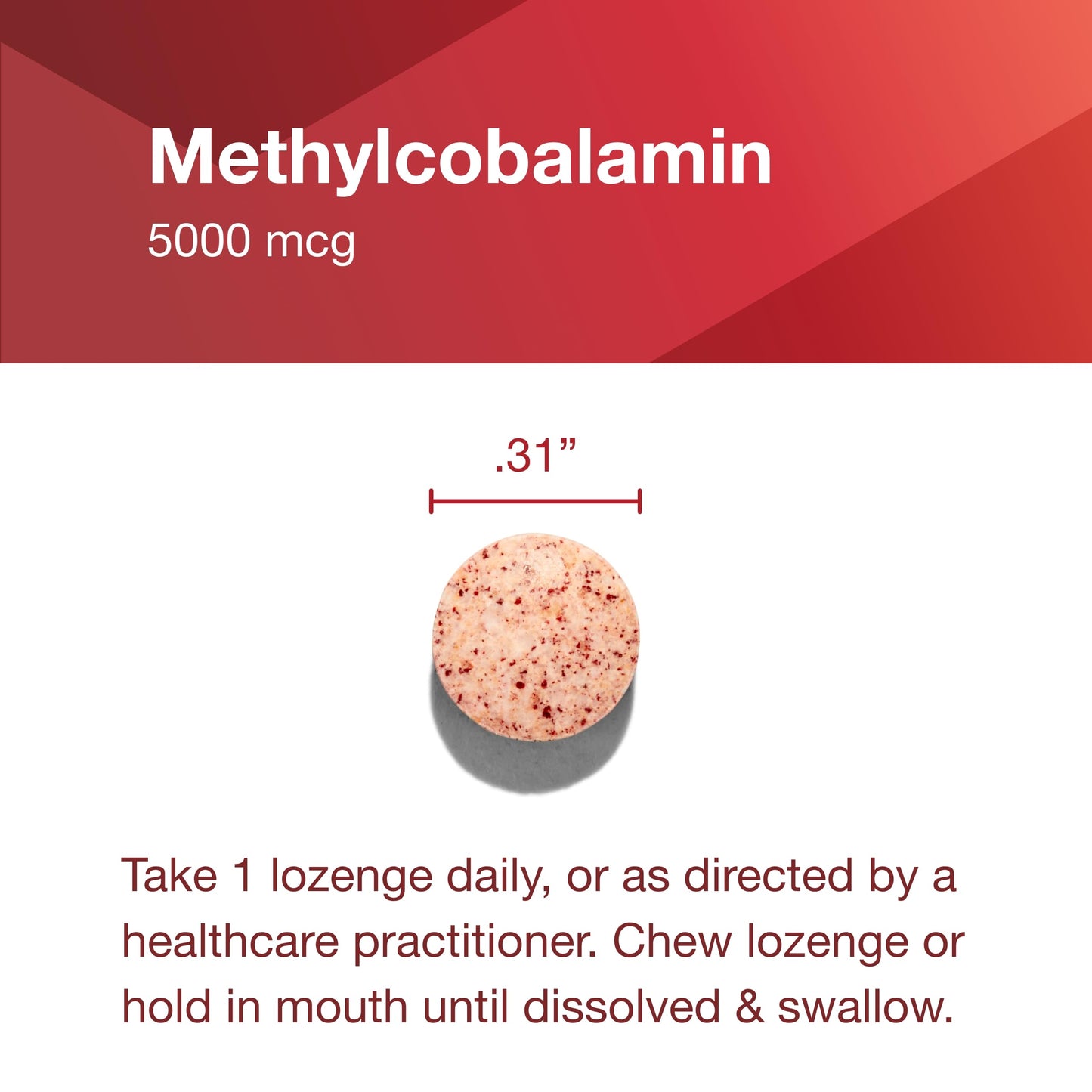 Protocol Methyl B12 5,000mcg - Vitamin B12 for Homocysteine Metabolism* - Supports Brain Health & Healthy Nervous System* - Kosher, Halal & Vegan - 60 Lozenges
