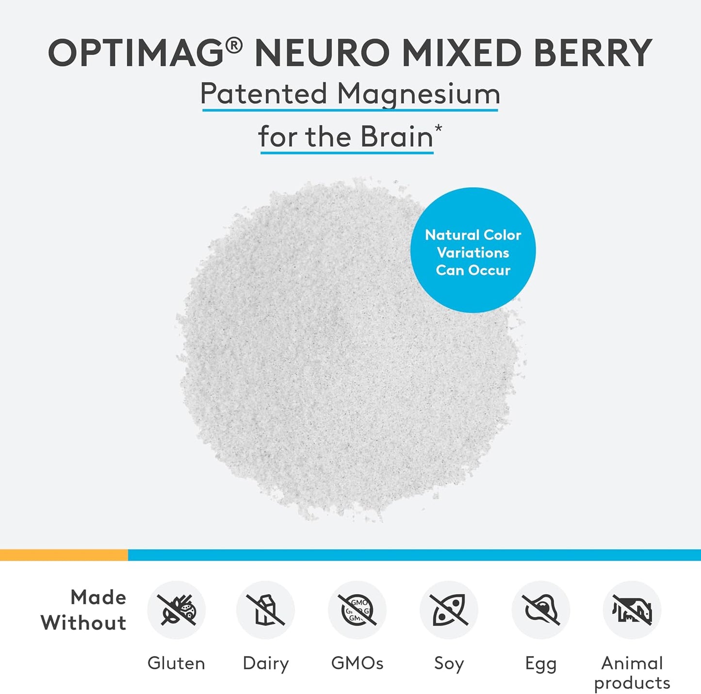 XYMOGEN OptiMag Neuro - Chelated Magnesium Powder - with Magnesium Glycinate & L-Threonate - Support Brain Health & Relaxation - Lemon Lime (60 Servings)