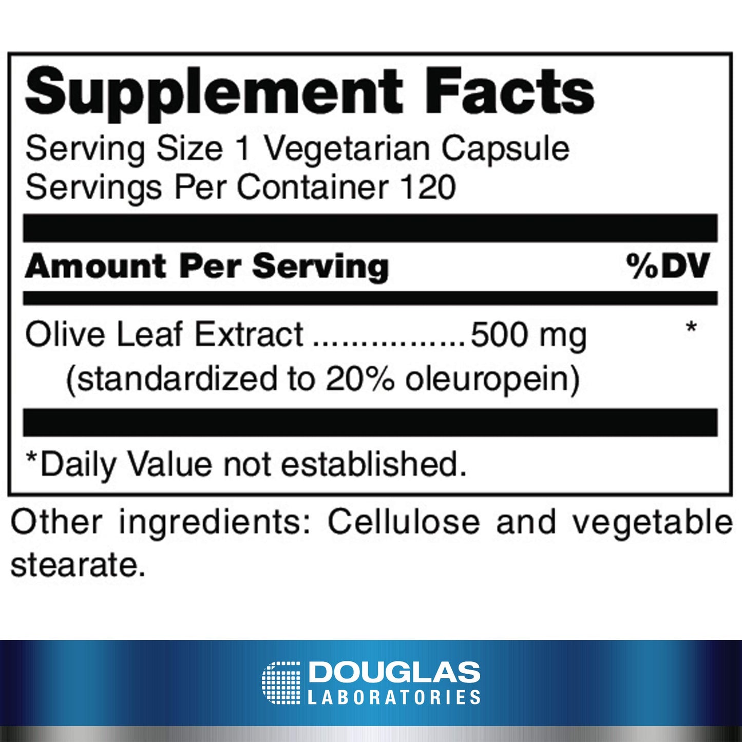 Douglas Laboratories Olive Leaf Extract | Olive Leaf for Heart Health | 120 Capsules