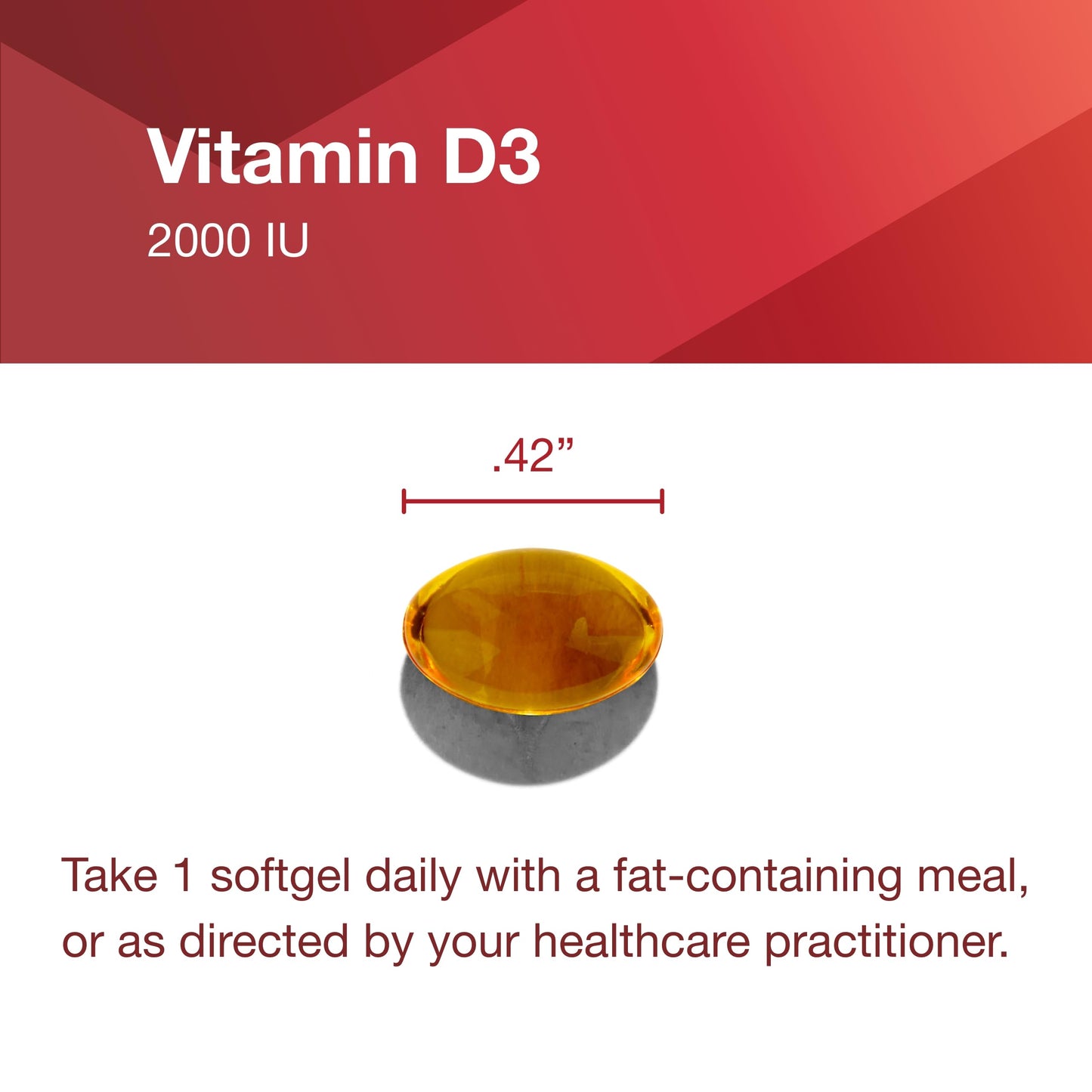 Protocol Vitamin D3 2,000 IU - Immune Support, Healthy Bones and Teeth - 120 Softgels