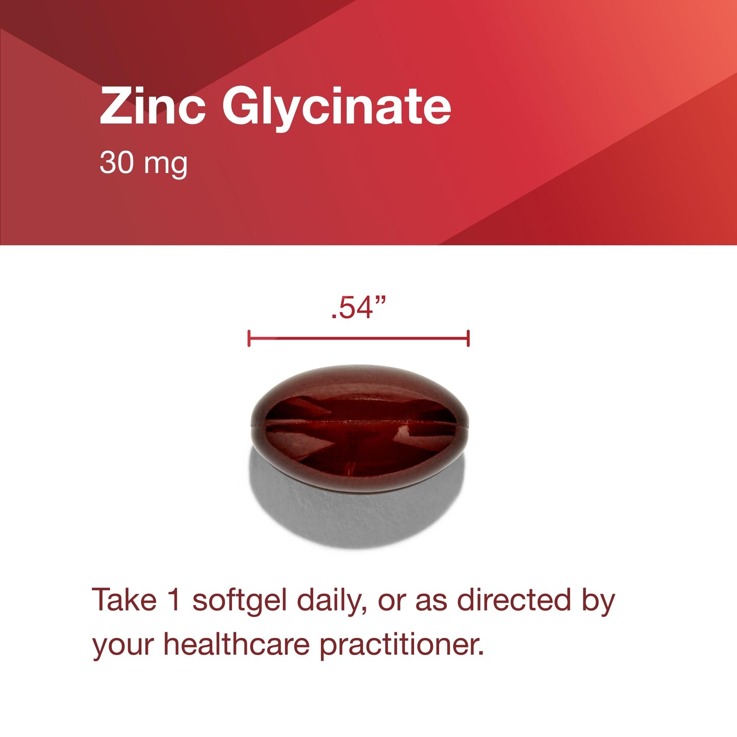 Protocol Zinc Glycinate 30mg - with Albion Traacs Zinc - Zinc Glycinate Supplement - Immune System Support* - Keto Friendly & Dairy Free - 120 Softgels