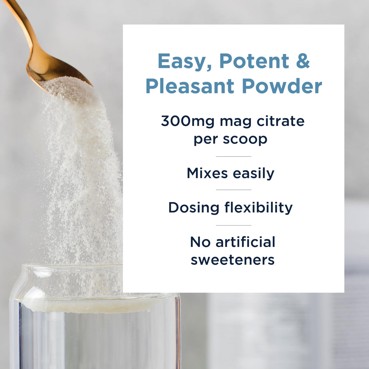 Designs for Health MagCitrate Powder - 300mg Powdered Magnesium Citrate to Support Calm + Regularity - Non-GMO, Gluten Free Delicious Drink Mix Add-in, Lemon Flavor (60 Servings / 240g)