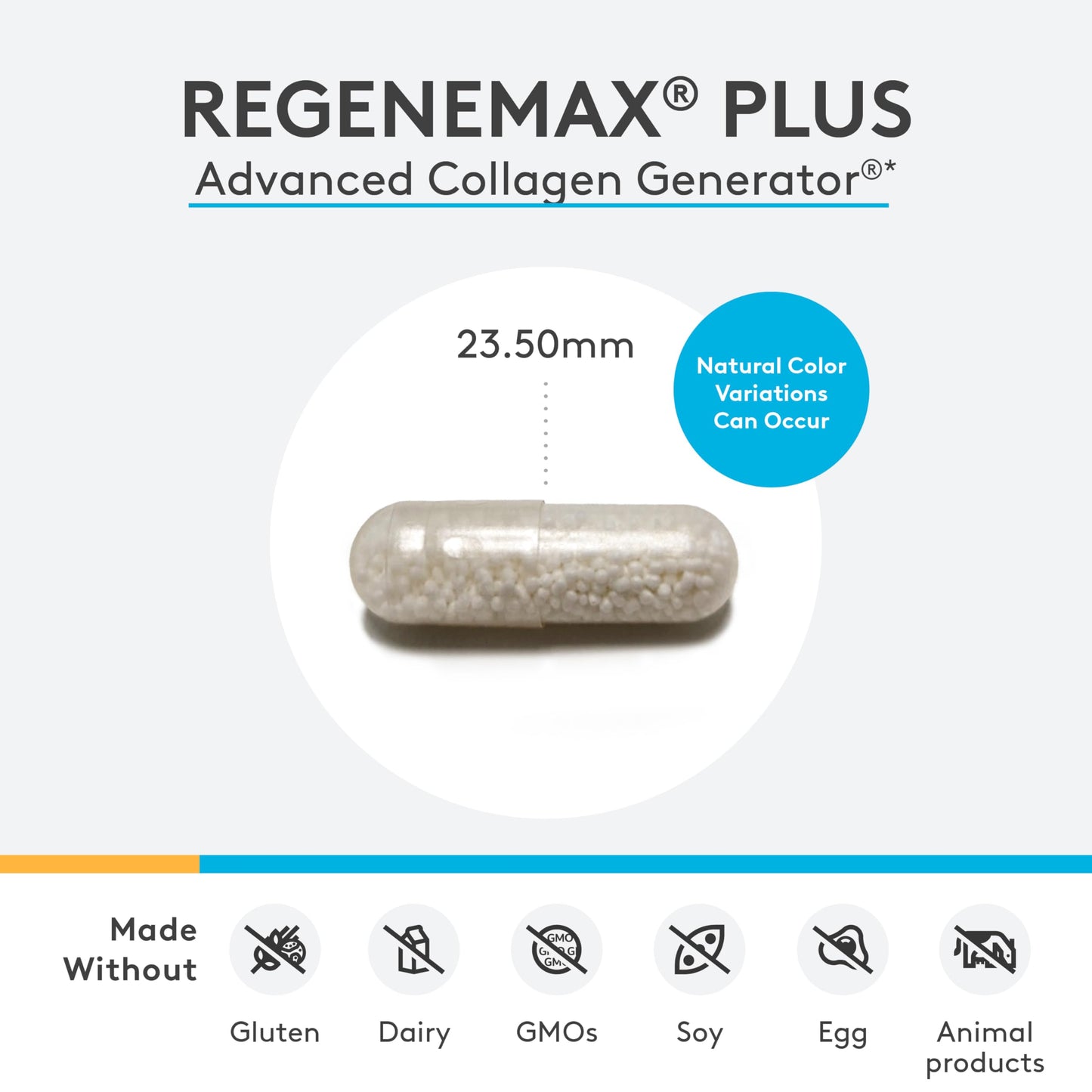 XYMOGEN RegeneMax Plus – Advanced Collagen Supplements with Biotin & Clinically Tested ch-OSA - Supports Skin, Hair, Nails & Bone Health - Collagen for Women & Men (120 Capsules)