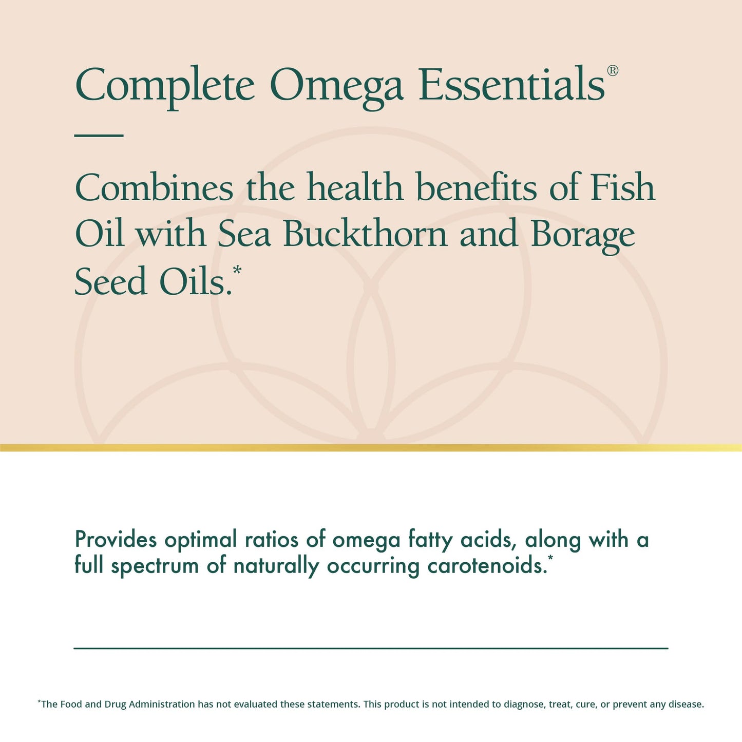 Natura Health Products Complete Omega Essentials Supplement - Balanced Blend of Omega 3, 6, 7, & 9 Fatty Acids - Featuring Fish Oil Concentrate, Borage Seed Oil, Sea Buckthorn Berry (120 softgels)