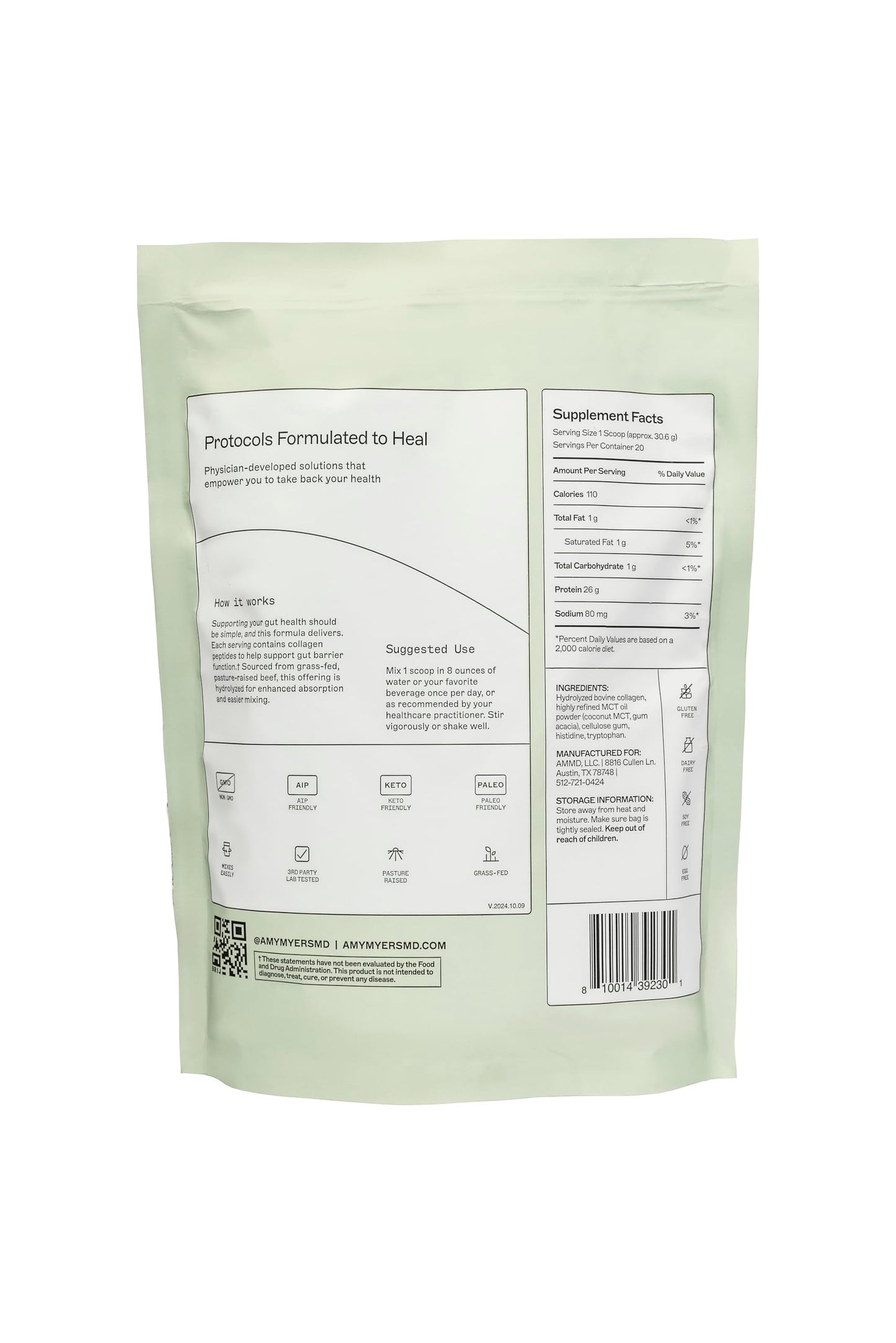 The Myers Way Paleo Protein Double Chocolate - 22.01 OZ - 20 Servings