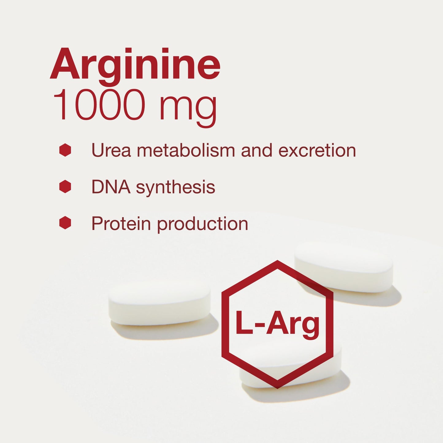 PROTOCOL FOR LIFE BALANCE L-Arginine 1,000mg - Amino Acid - Urea Detox - Protein Protection - 120 Veg Caps