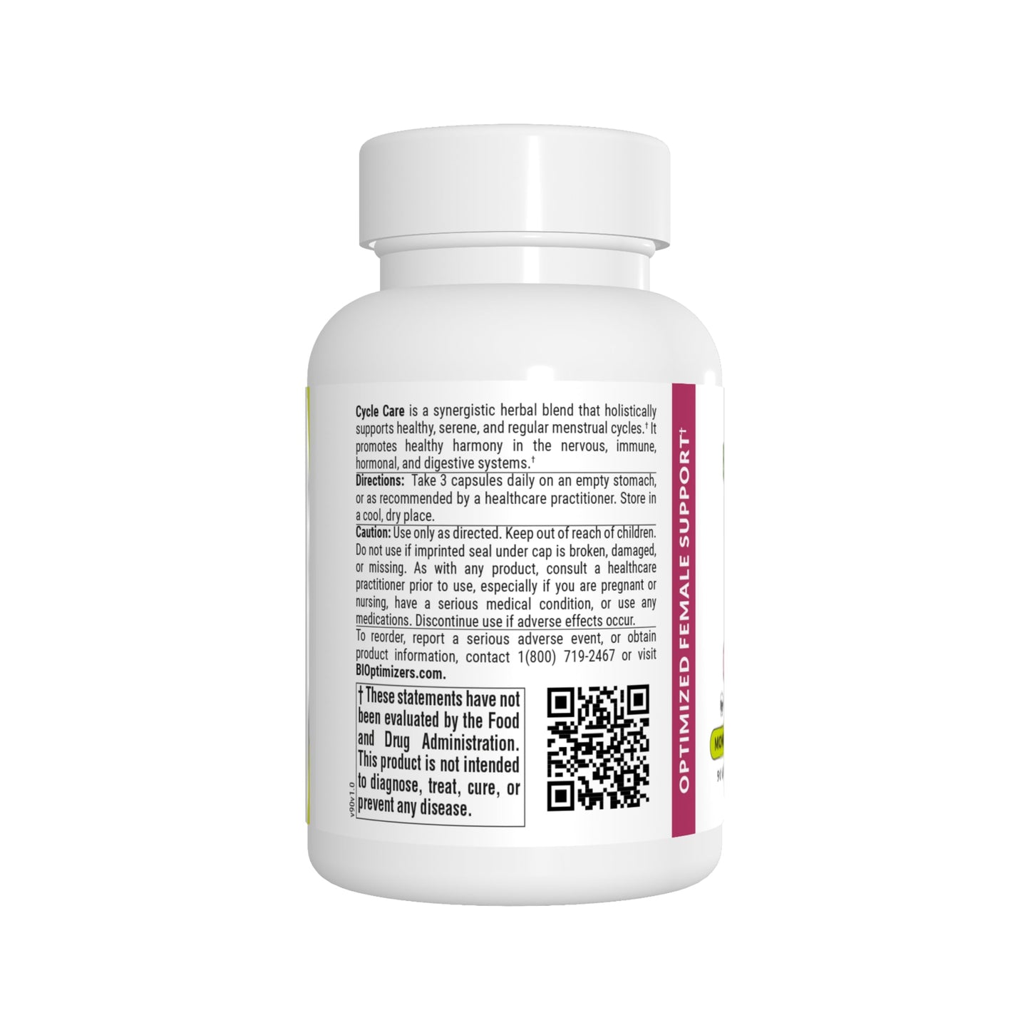 BIOptimizers - Cycle Support - Period Support Supplement for Women - Bloating and Cramping Menstrual Relief - 90 Capsules