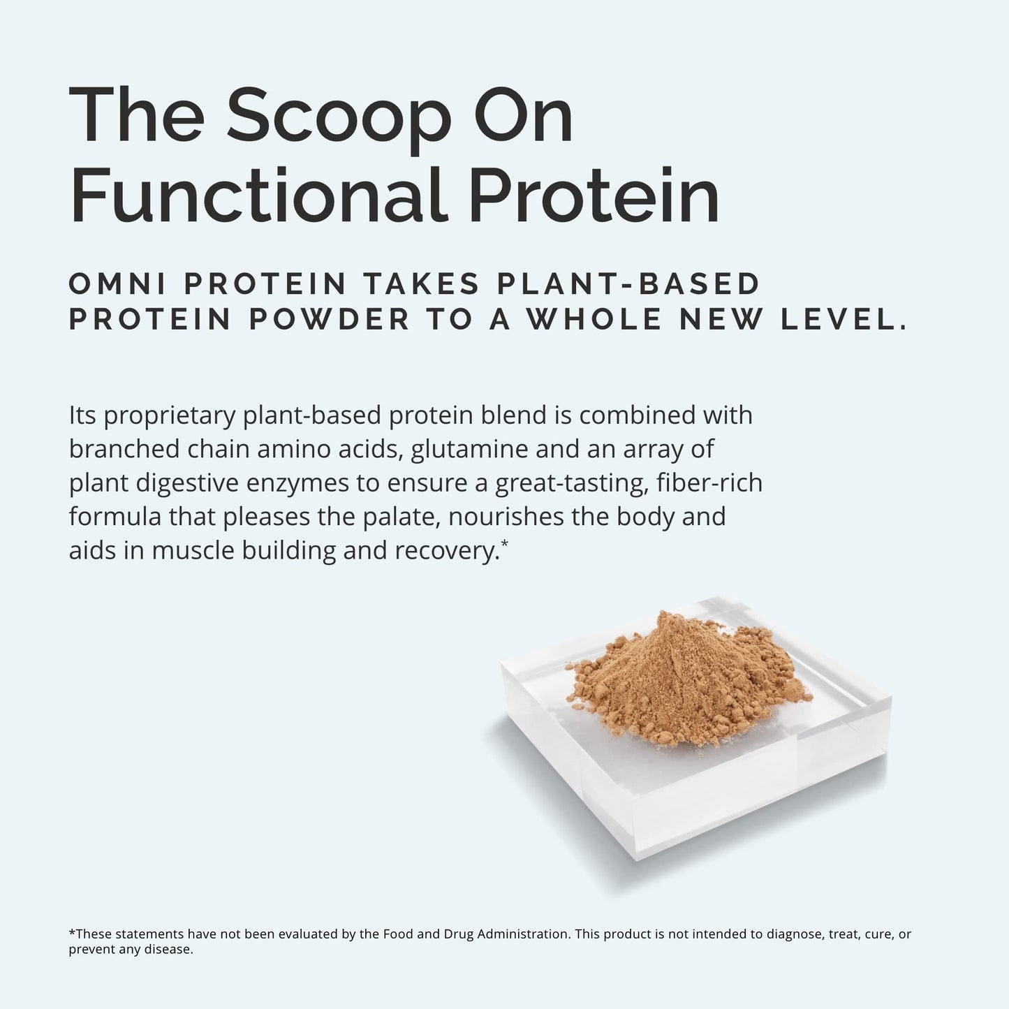 BRAINMD Dr Amen Omni Protein Chocolate - 2.38 lbs - Plant-Based Protein Powder - Promotes Energy & Exercise Recovery - Vegan, Vegetarian, Sugar Free, Gluten Free - 30 Servings