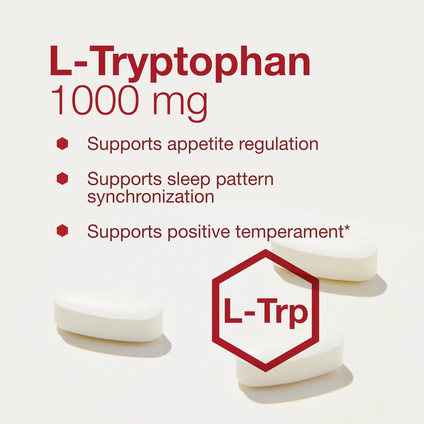 PROTOCOL FOR LIFE BALANCE L-Tryptophan 1000mg - Sleep Support Promotes Relaxation - 60 Tabs