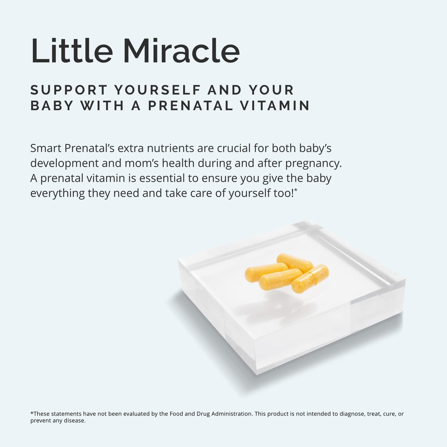 Dr Amen BrainMD Smart Prenatal - 120 Capsules - Multivitamin for Mom & Baby, Promotes Healthy Pregnancy & Growth & Development In Babies - Gluten-Free - 30 Servings