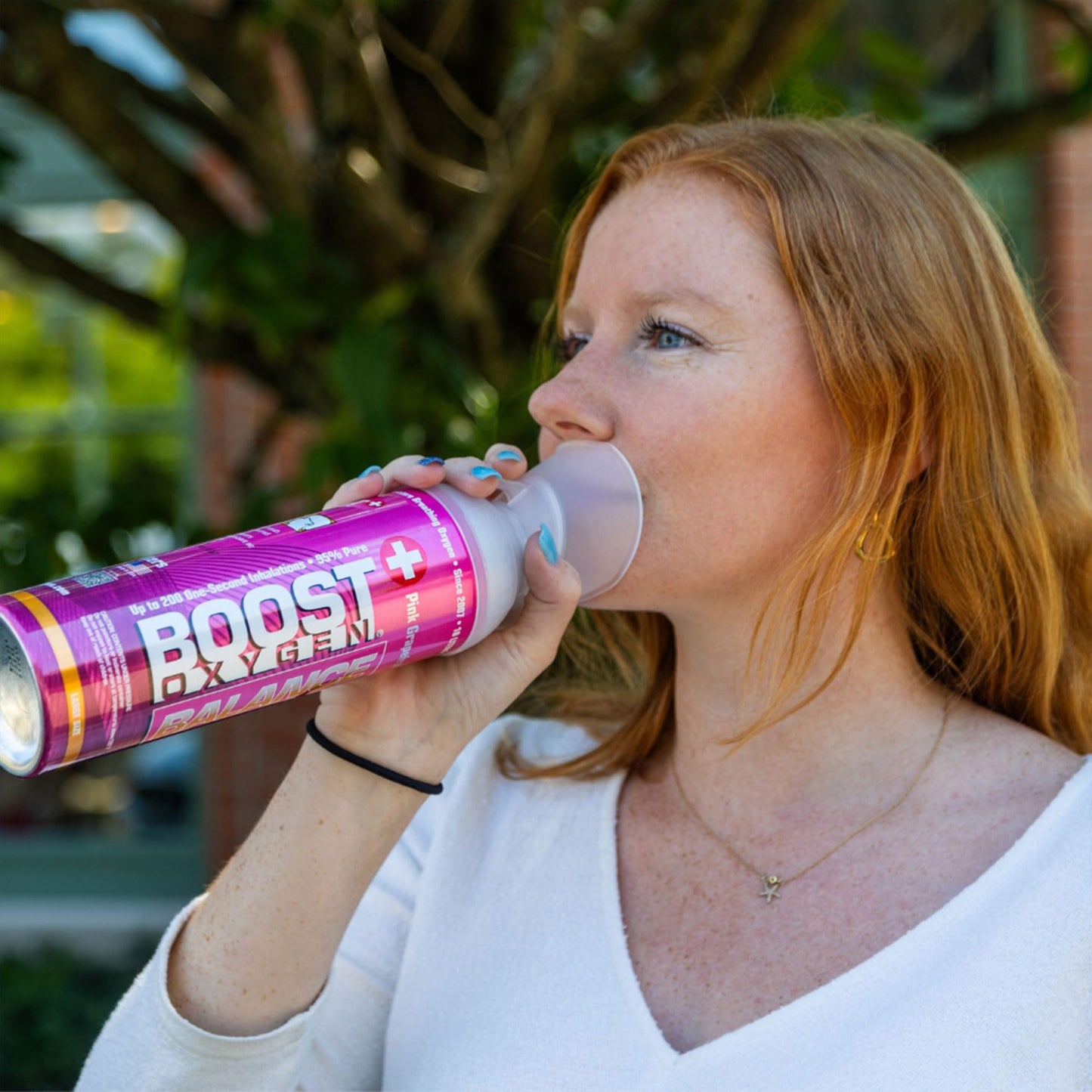 Boost Oxygen Large BALANCE Pink Grapefruit Aroma 10 Liter Canister | All-Natural Resiratory Support for Aerobic Recovery, Altitude, Performance and Health (4 Pack)