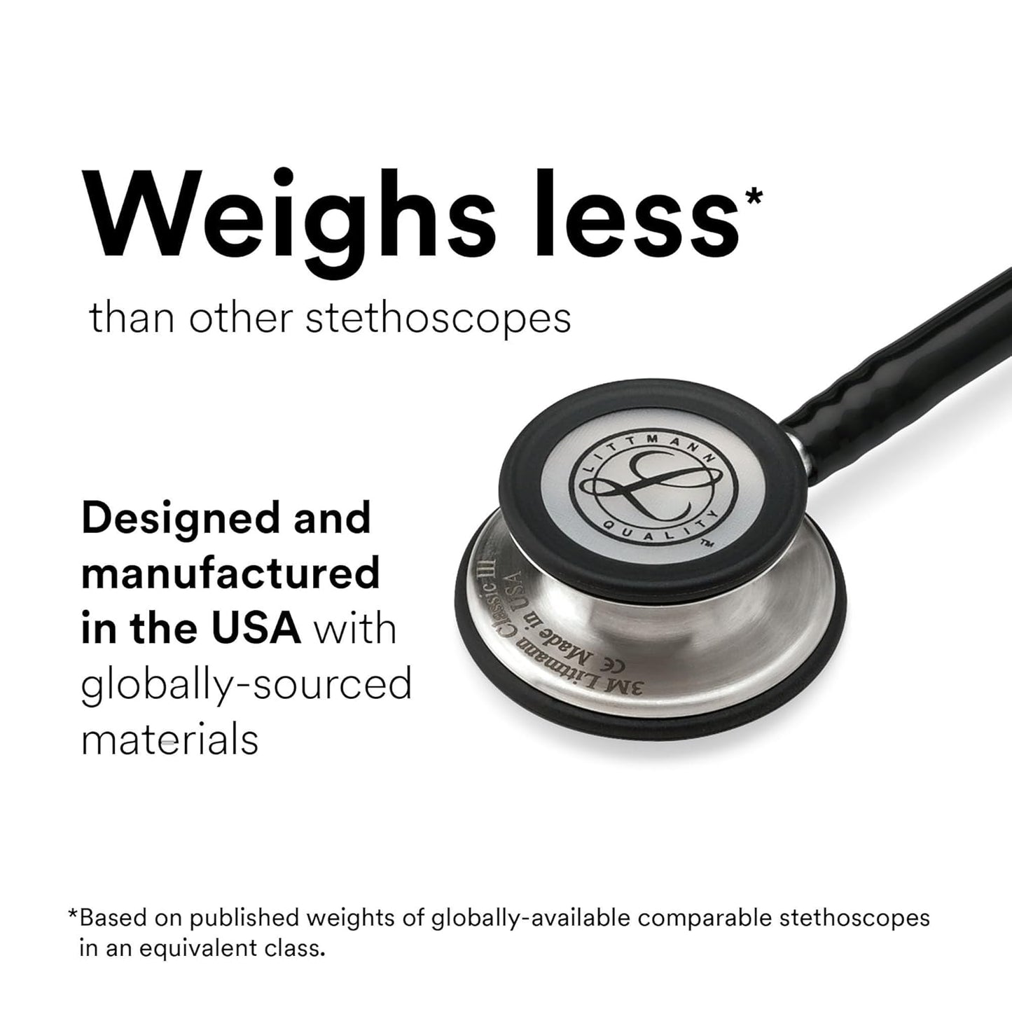 3M Littmann Classic III Monitoring Stethoscope, 5633, More Than 2X as Loud, Weighs Less