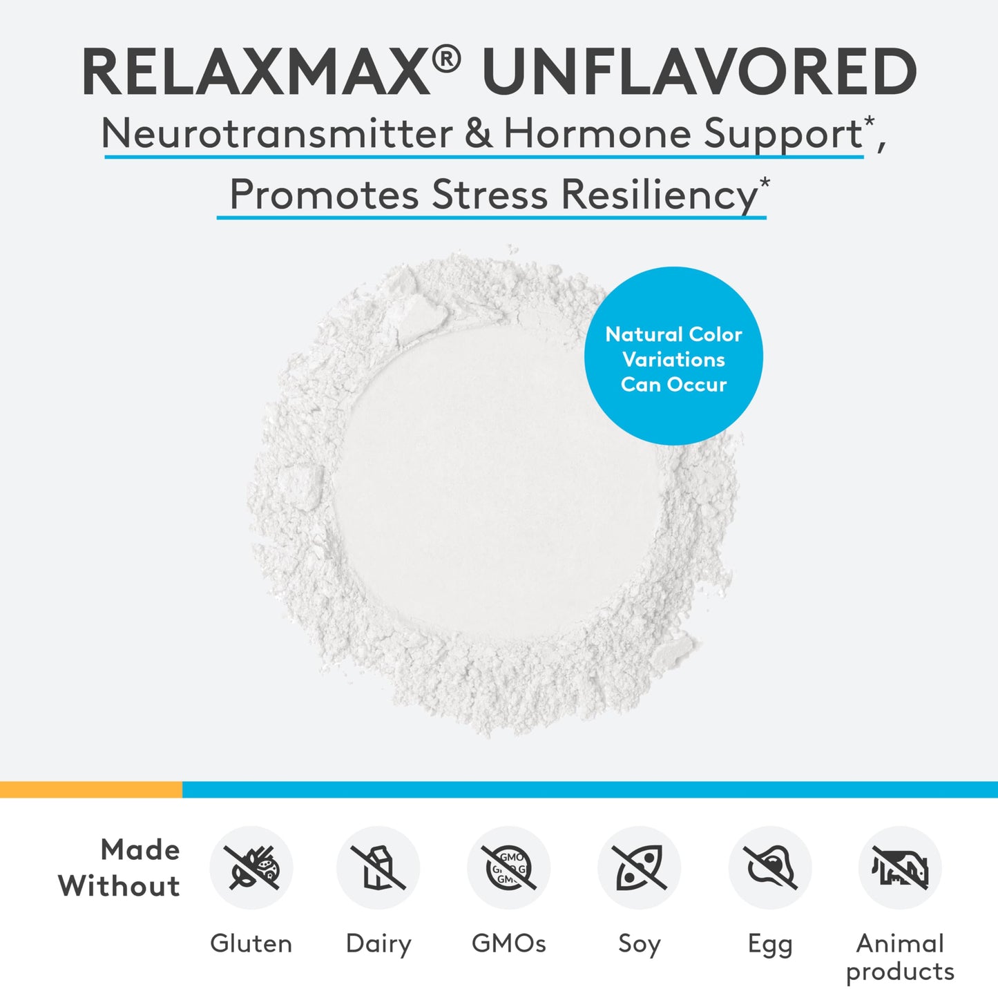 XYMOGEN RelaxMax Drink Mix - Promotes Relaxation + Stress Resiliency - Taurine Powder with Magnesium, Myo-Inositol, GABA, L-Theanine - Unflavored Mood Support Supplement (6.35 oz)