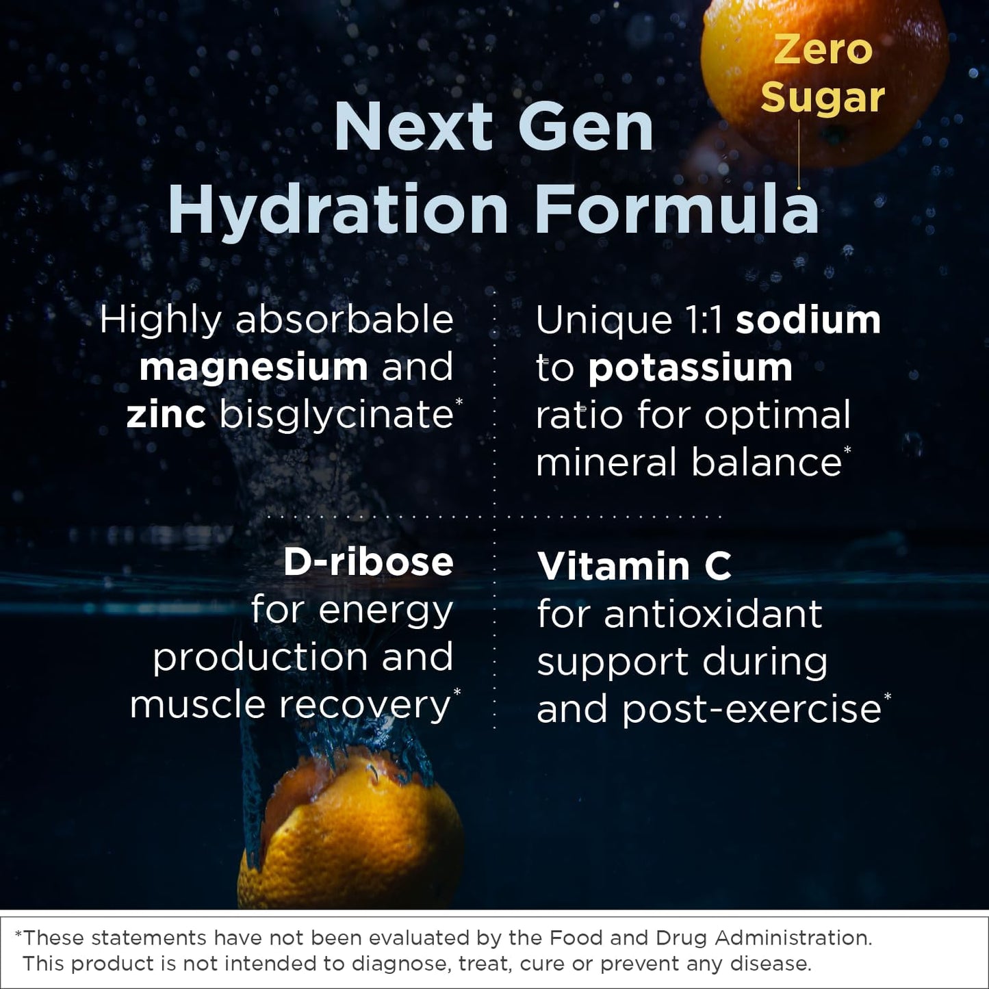 Designs for Health ElectroPure Hydration Packets - Clementine-Flavored Electrolytes Powder, No Sugar - Drink Mix Packets with Vitamin C, Magnesium + Zinc - Hydrate + Replenish (14 Stick Packets)