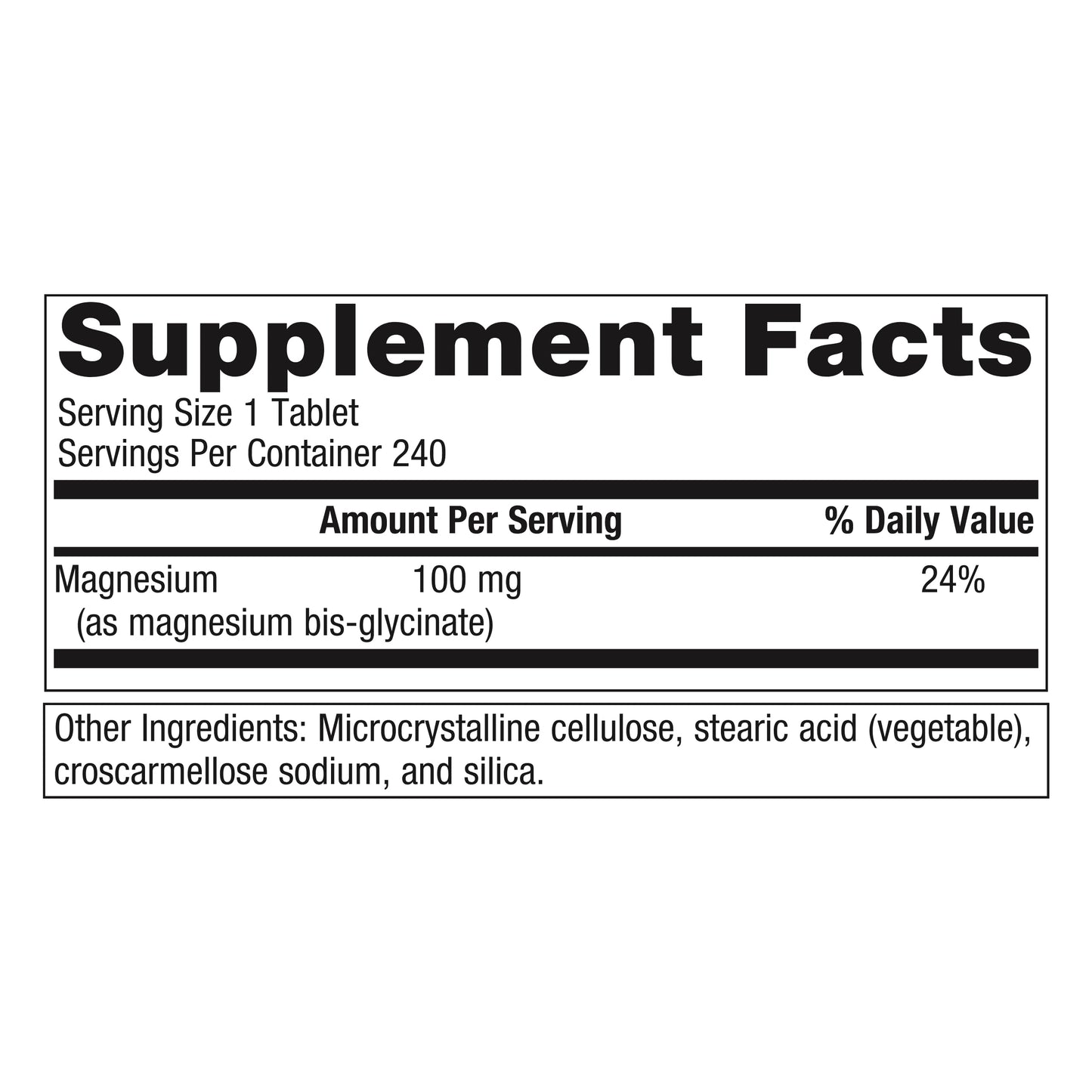 Metagenics Magnesium Glycinate - Highly Absorbable - Support for Sleep, Stress Relief, Muscle, Bone, Heart & Nerve Health - Gluten-Free - Non-GMO - Vegetarian - 240 Tablets