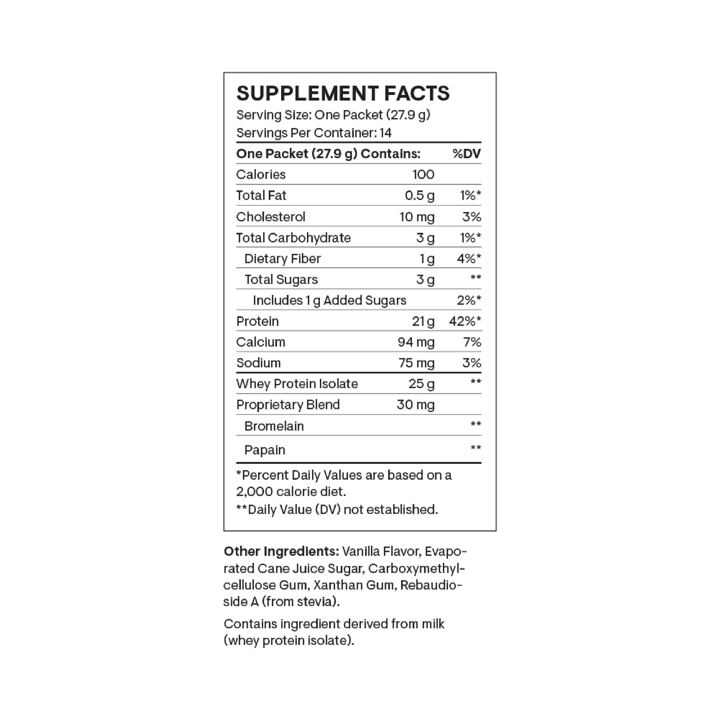 THORNE - Whey Protein Isolate - 21 Grams of Easy-to-Digest Whey Protein Powder - NSF Certified for Sport - Vanilla - 13.79 Ounces - 14 Packets