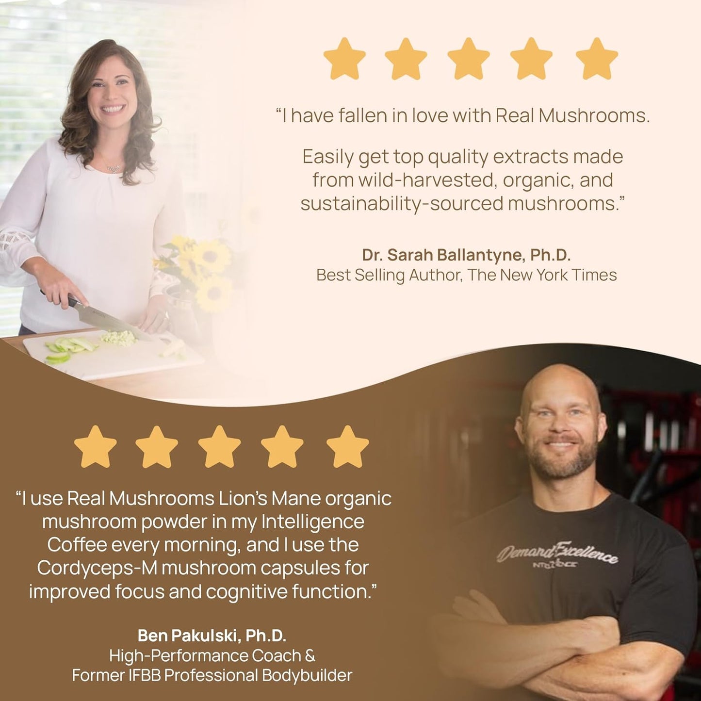 Real Mushrooms Lions Mane Powder - Organic Mushroom Extract for Cognitive Function Immune Support Brain Supplements Memory and Focus Vegan Supplement, 150 Servings