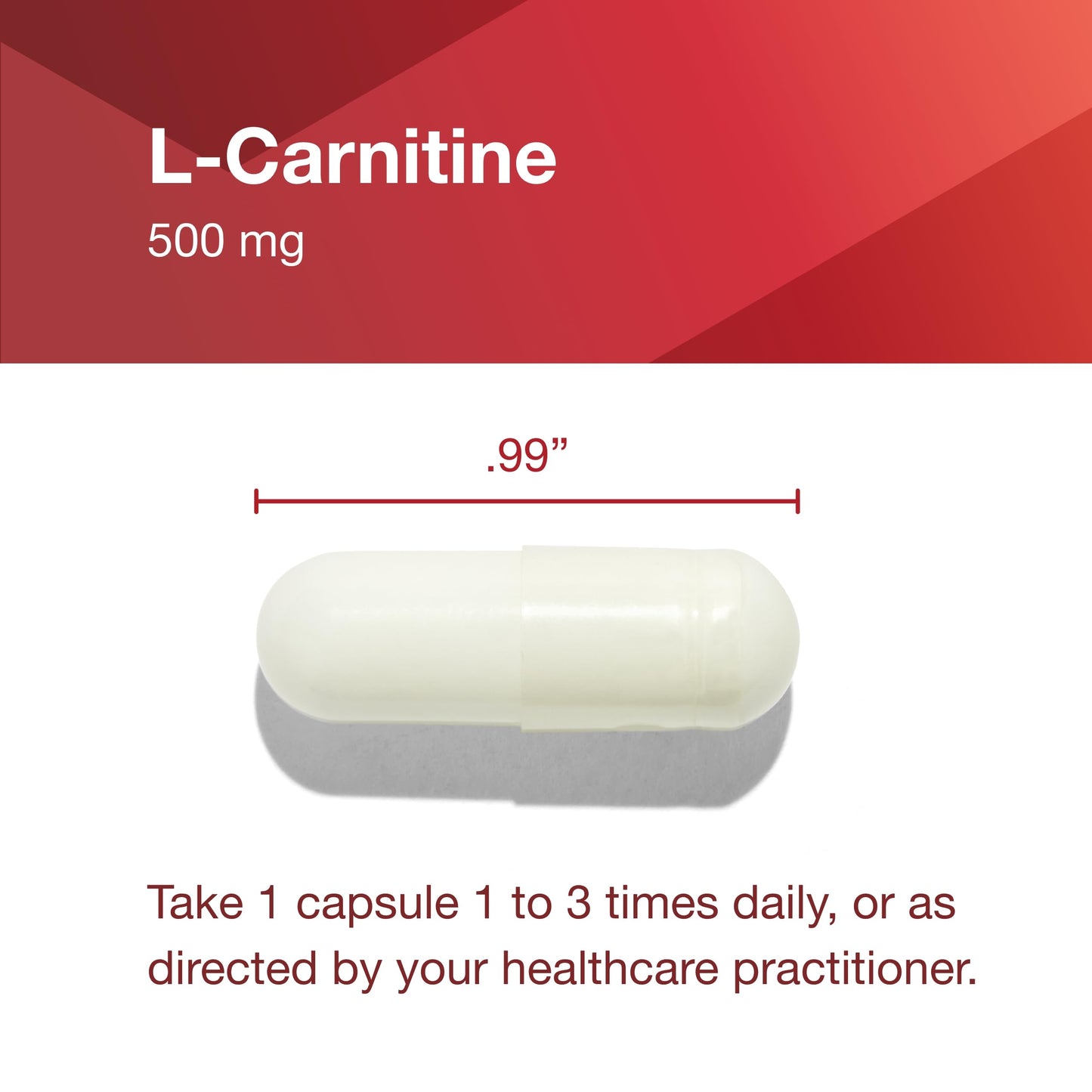 PROTOCOL FOR LIFE BALANCE L-Carnitine 500mg - Cell Energy Metabolism - Exercise Performance, Recovery - 60 Veg Caps