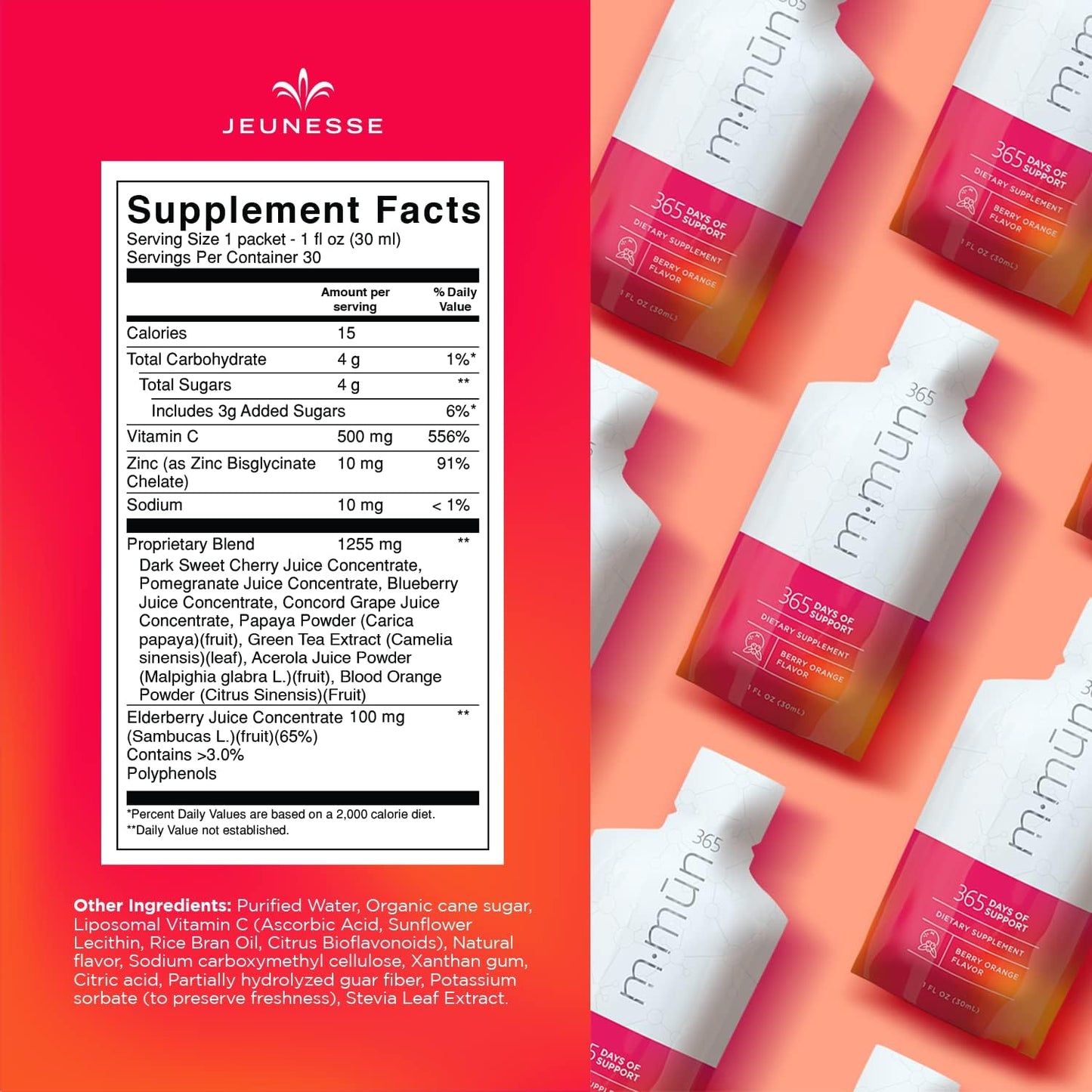 Jeunesse Global m·mūn 365-30 Packets per Box (30ml)