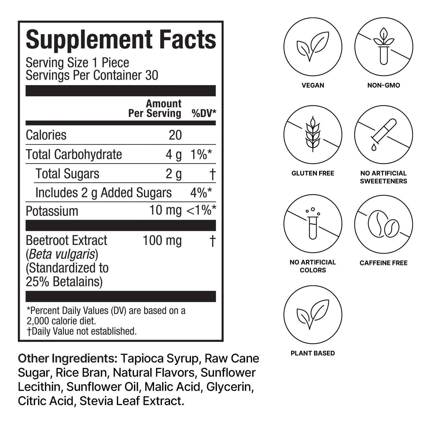 HumanN SuperBeets CardiO2 Beet Energy Chews - Betalains Compound to Support Heart Health & Blood Flow - Plant Based - No Caffeine or Stimulants - Grape Cherry Flavor - 30 Servings