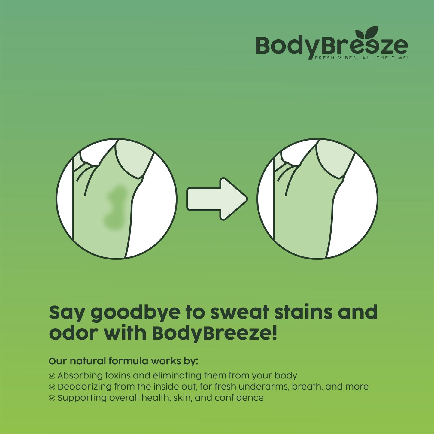 BodyBreeze Internal Deodorant Supplement - 30 Capsules