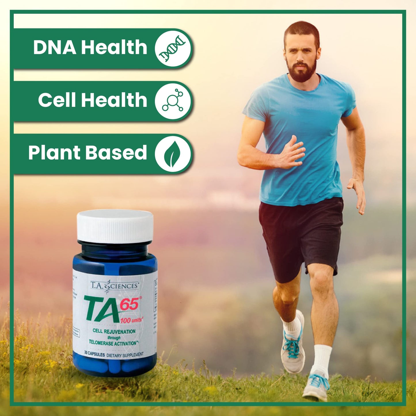 T.A. Sciences | TA-65 Telomerase Activation 30 Capsules
