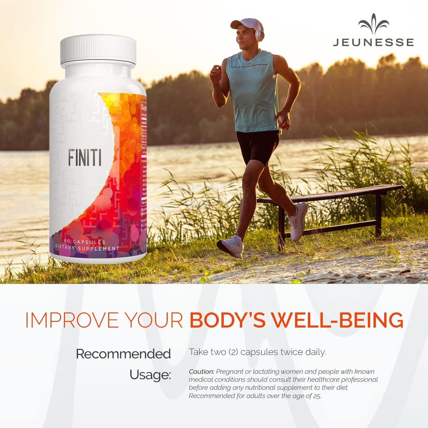 Jeunesse Finiti Anti-Agining DNA Protection Telomeres Repair Dietary Supplement
