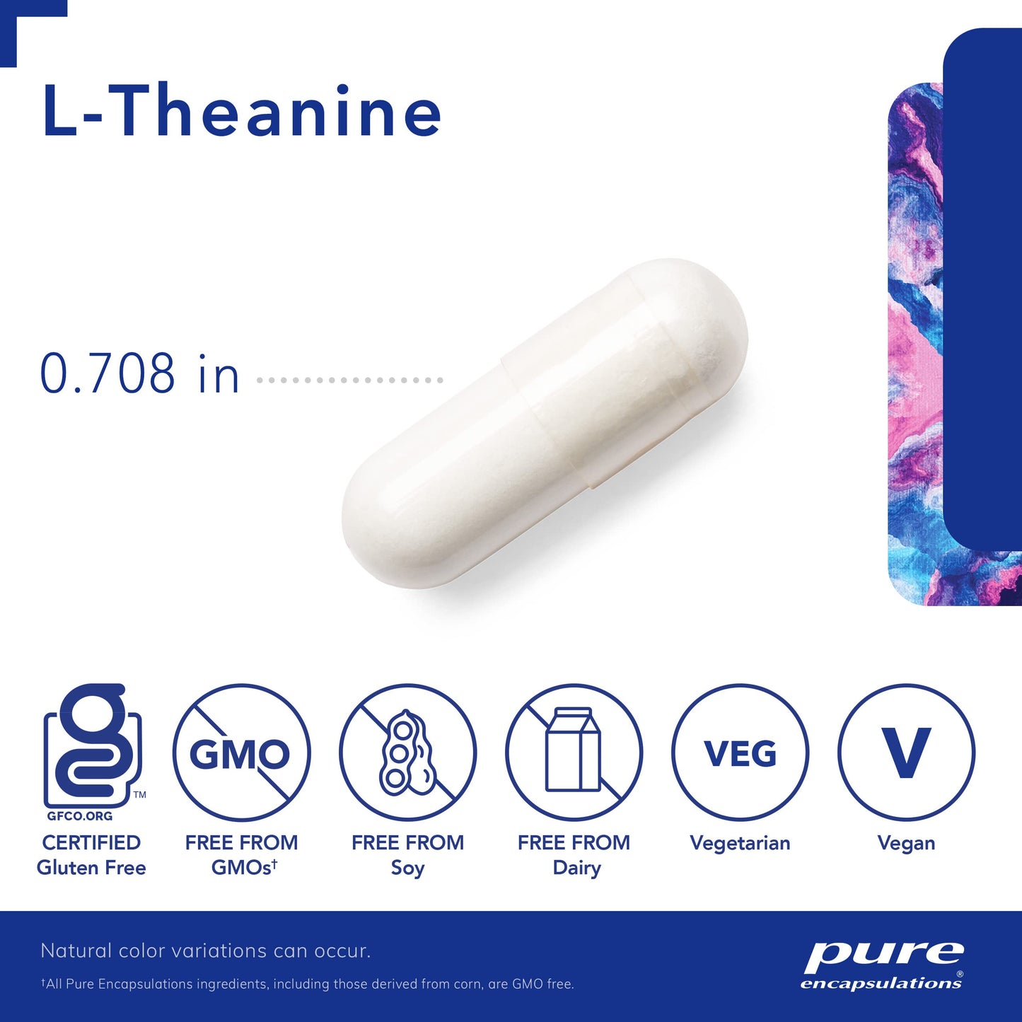 Pure Encapsulations L-Theanine - Amino Acid Supplement to Support Relaxation, Stress & Nervous System - 60 Capsules